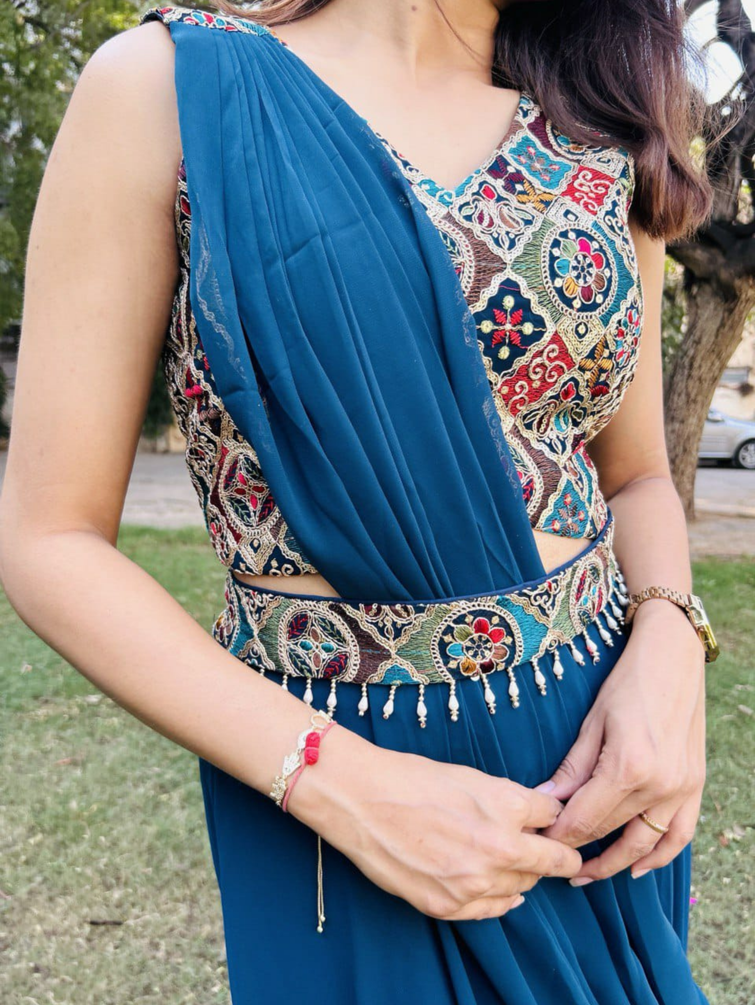 Image of Georgette Traditional 3 Piece