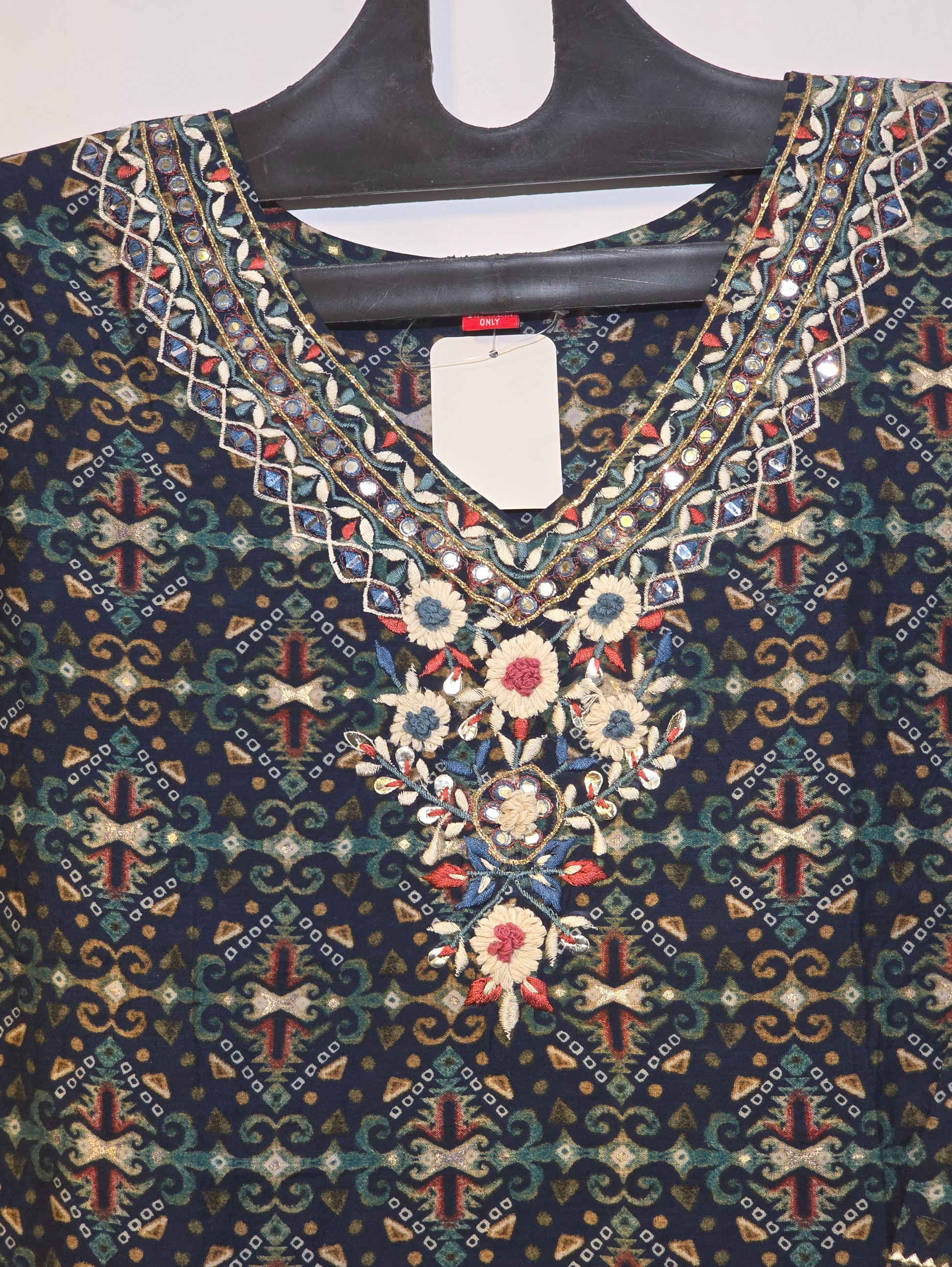 Designer Muslin Straight Kurti