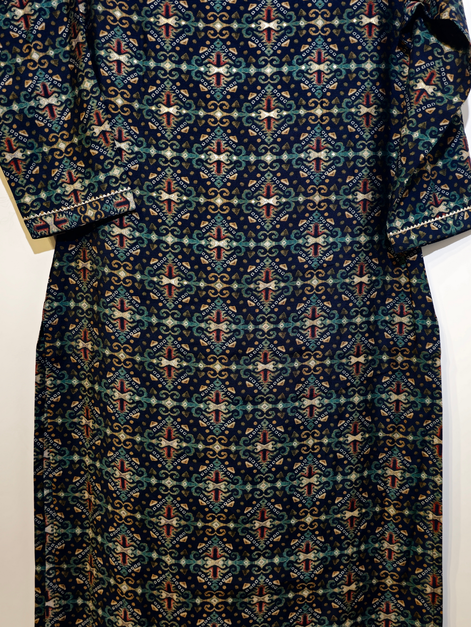 Designer Muslin Straight Kurti