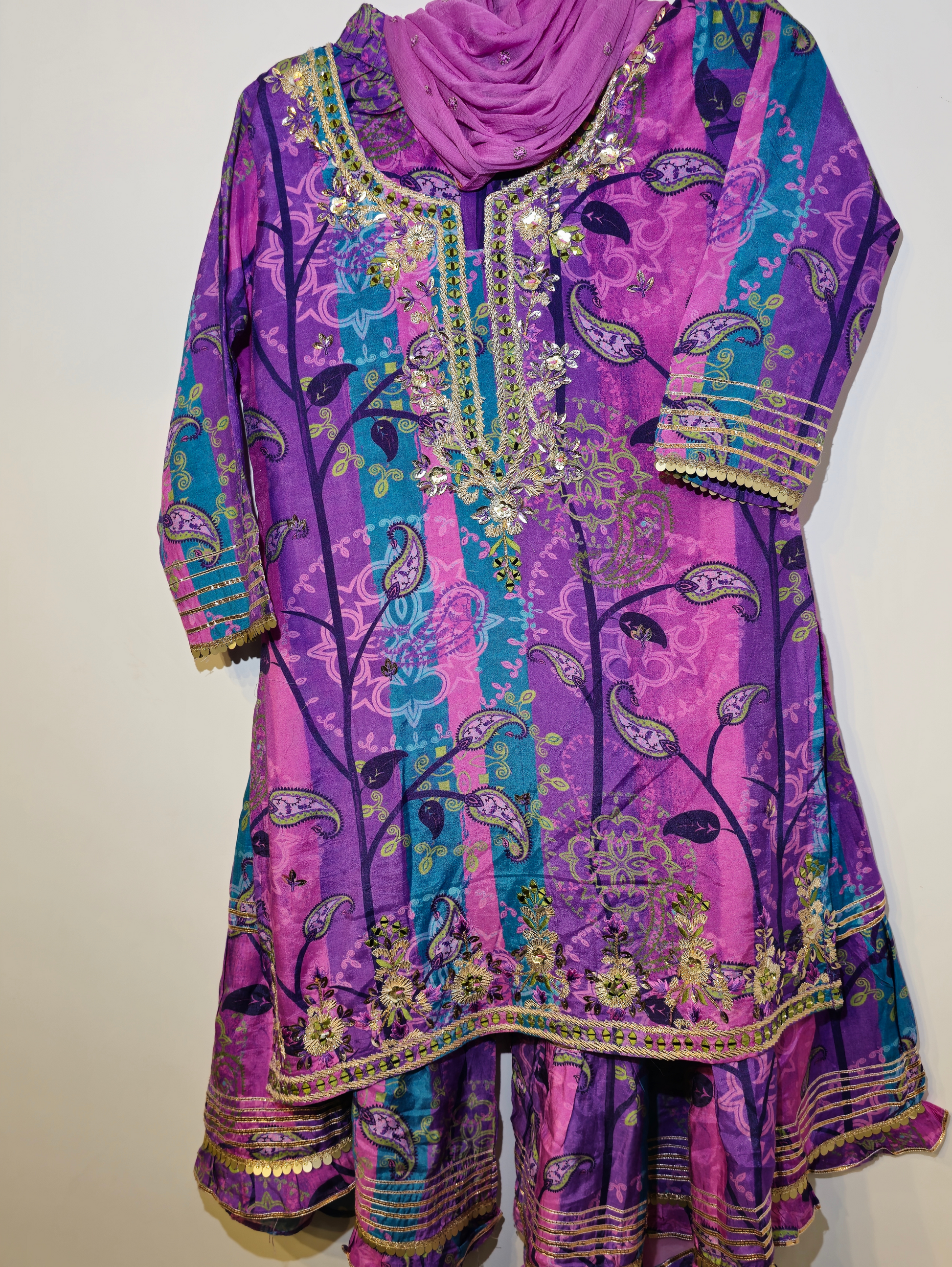 Pure Muslin Kurti Set - 3 Piece