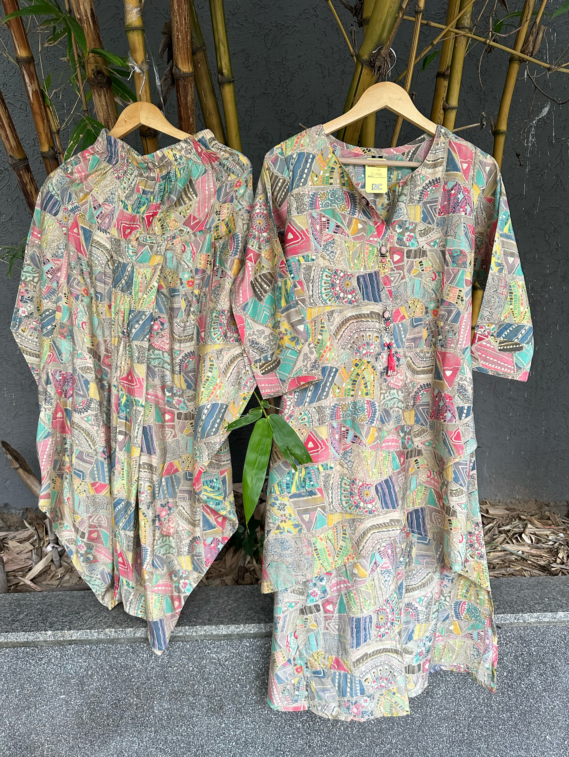 Patiala Style Coord Set - Multiprint
