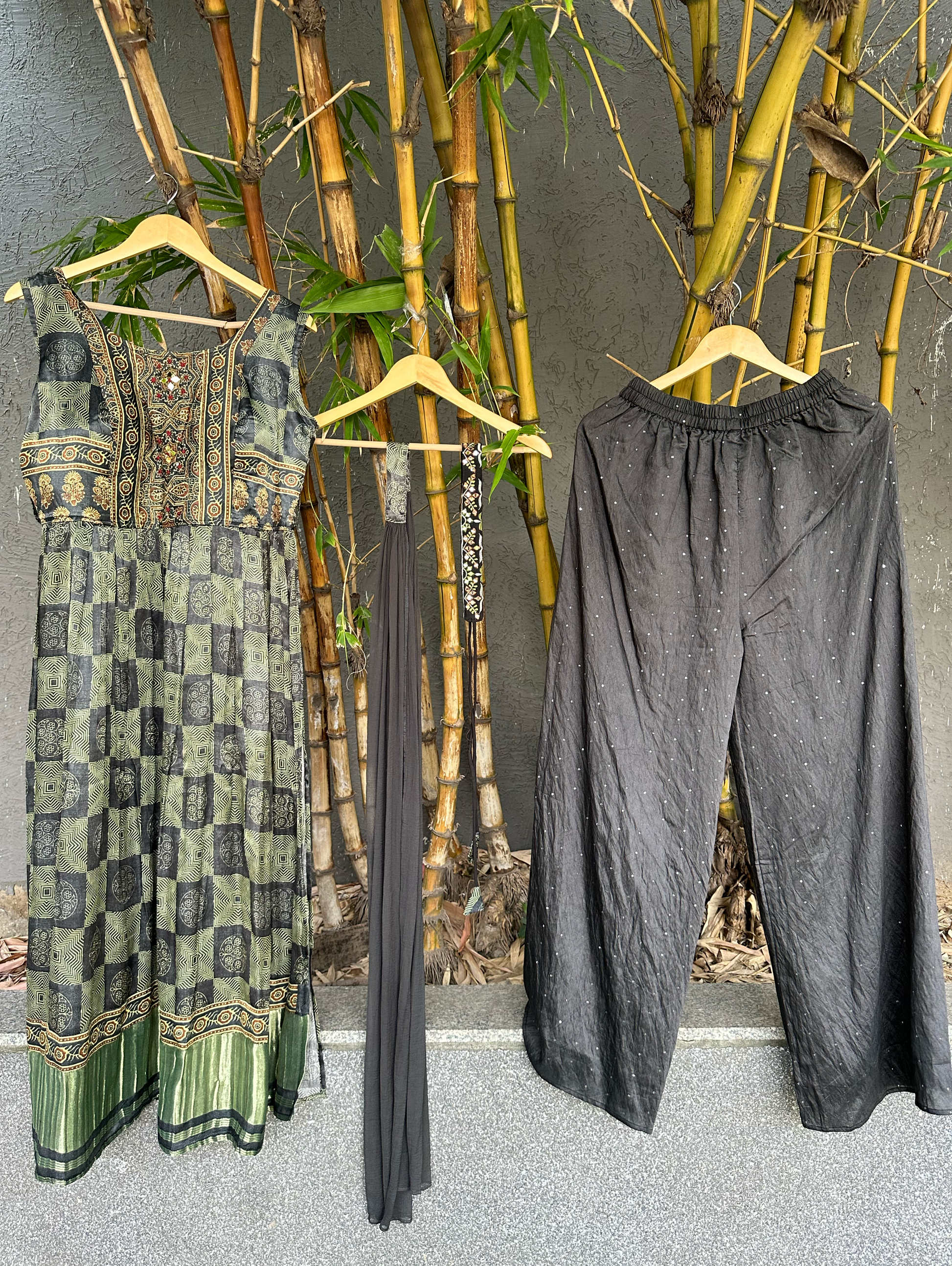 Naira Style 3 Piece Palazzo Set - Premium Work