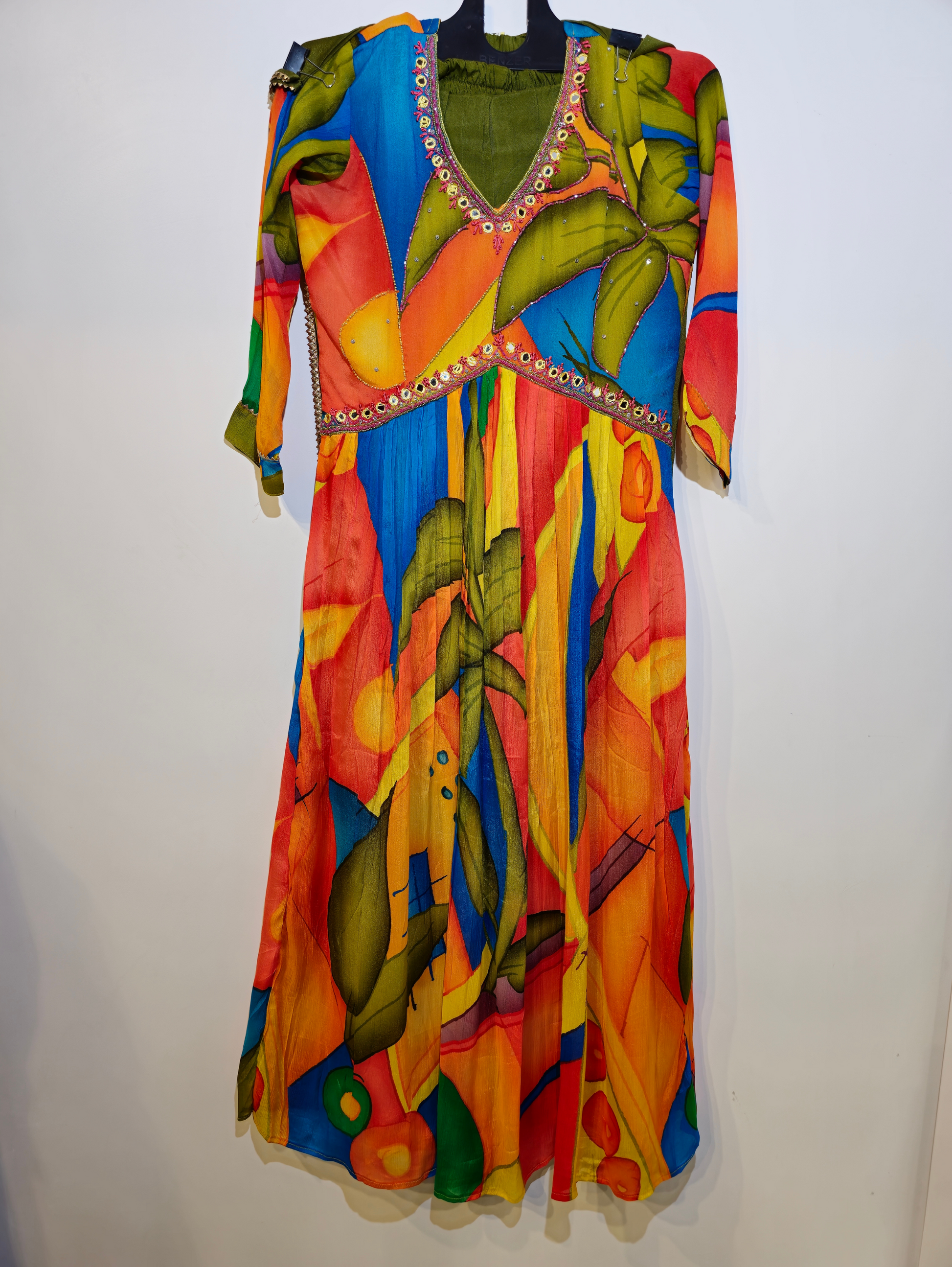 Pure Chinnon Kurti Set - 3 Piece