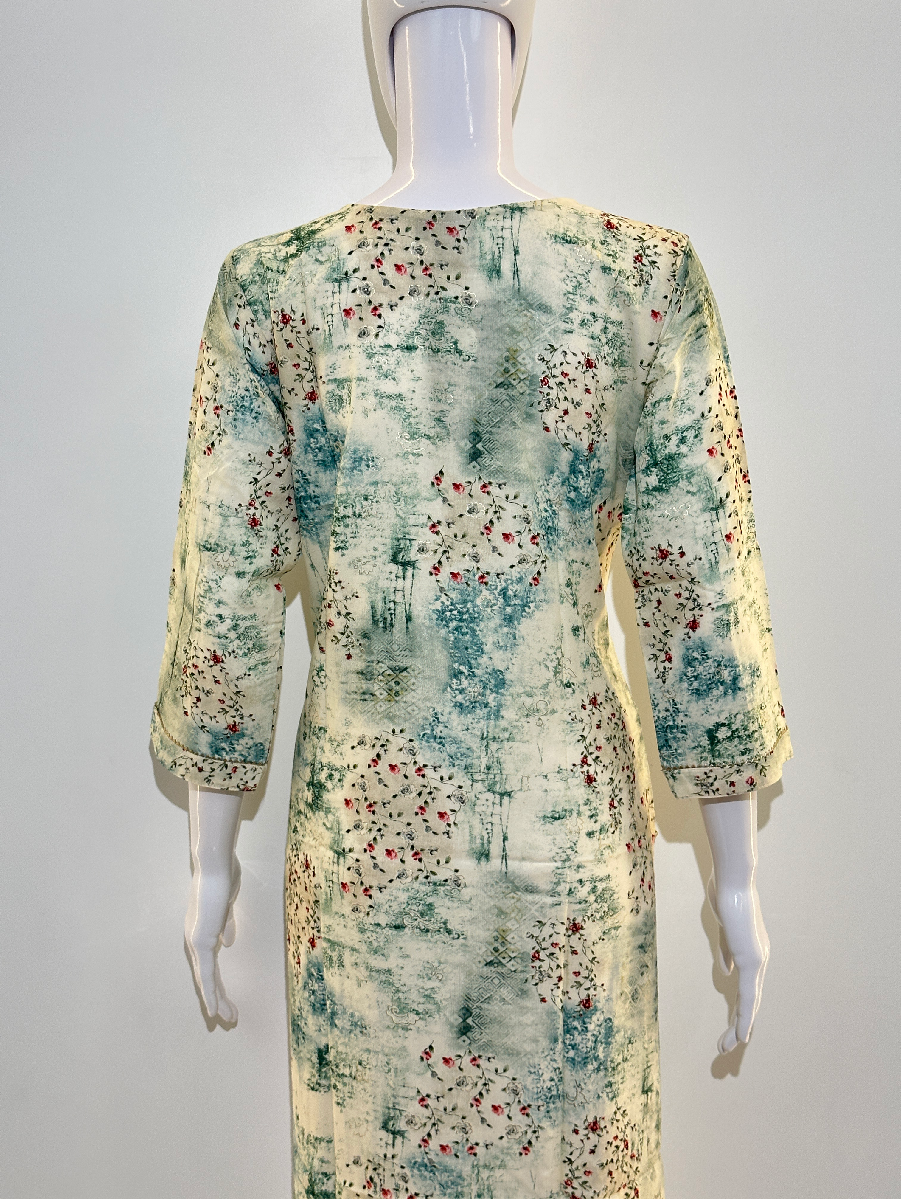 Image of Rayon Floral Hand work Kurti