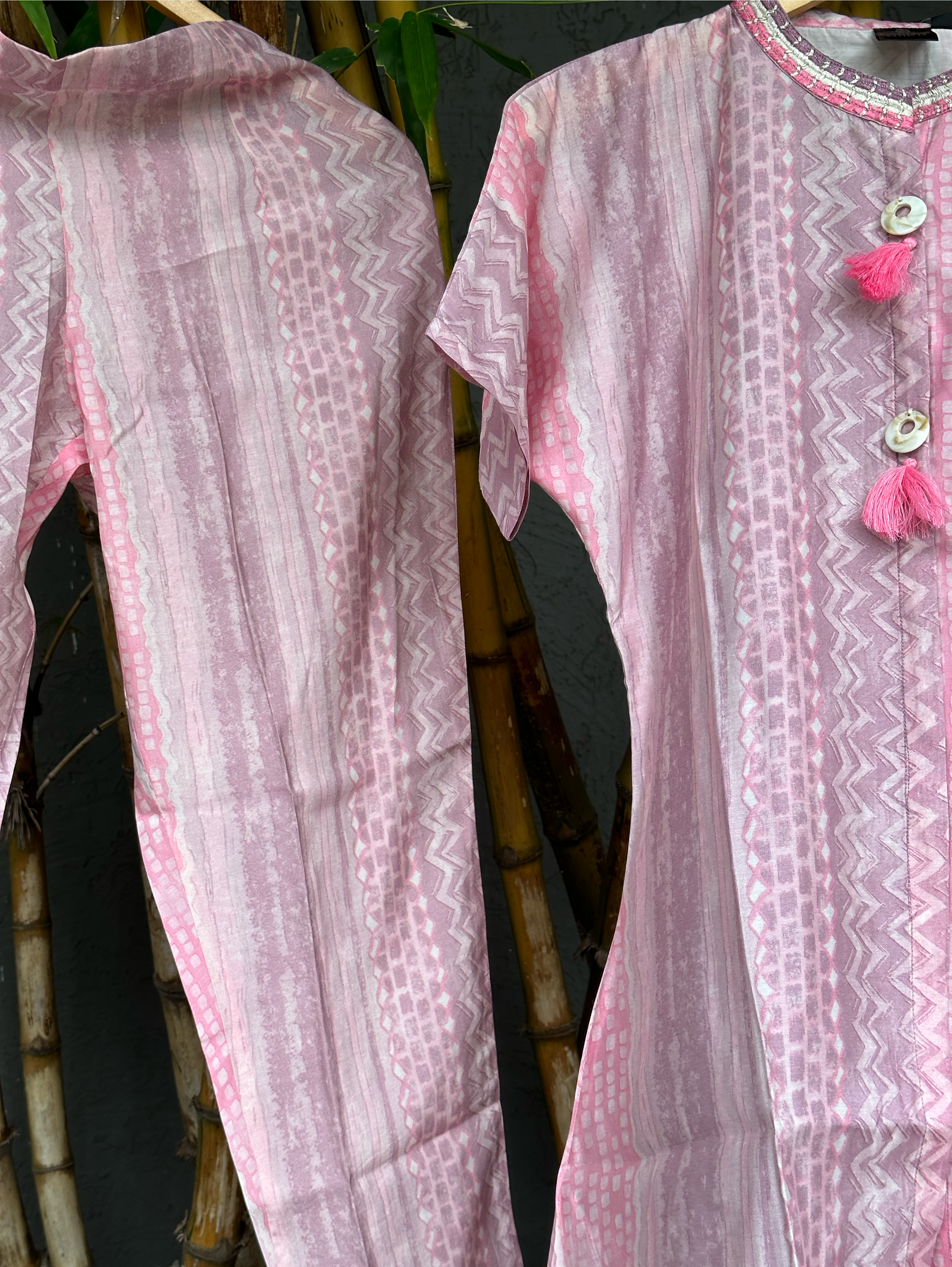 Image of Muslin Collar Embroidery Coords