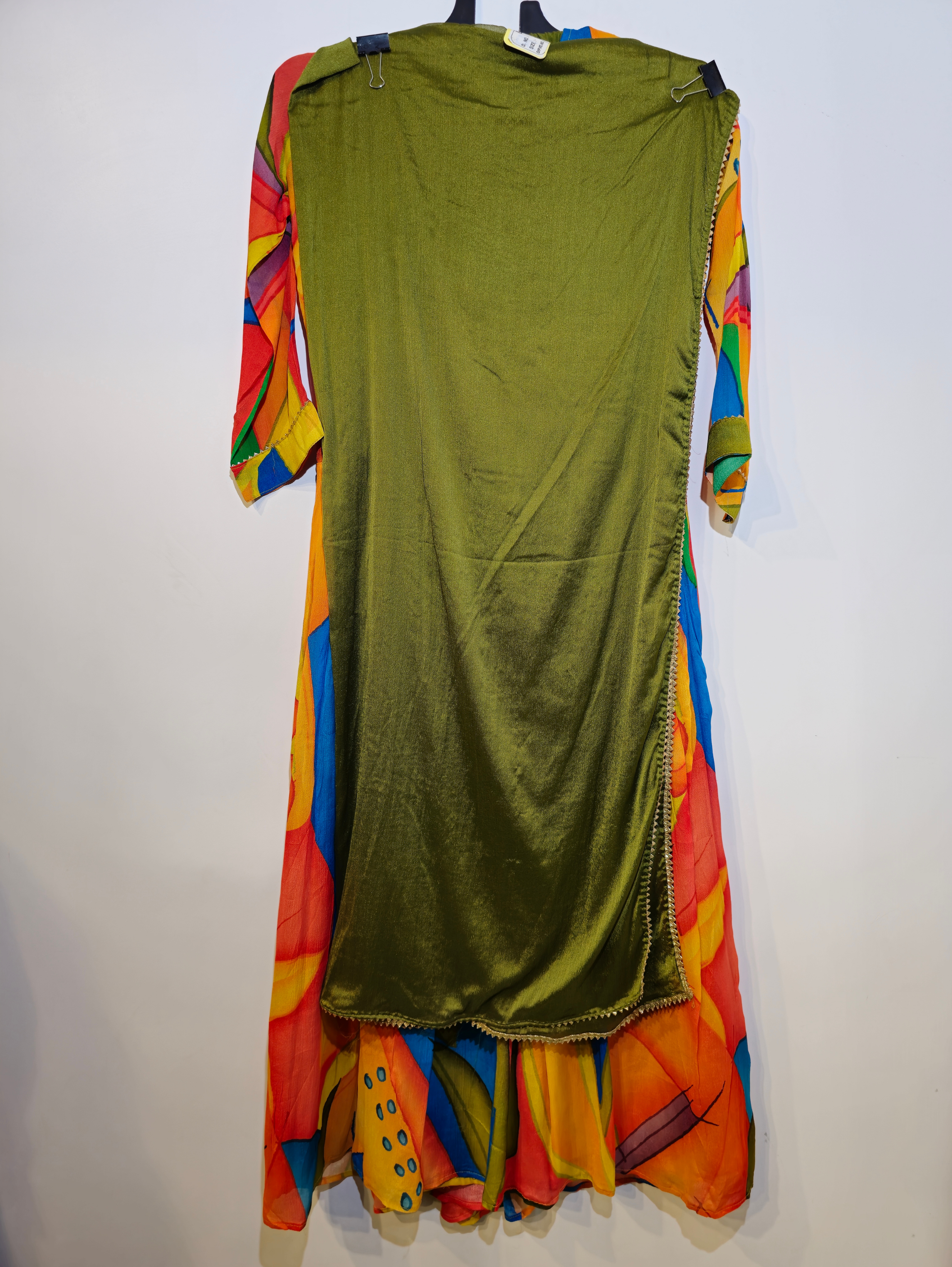 Pure Chinnon Kurti Set - 3 Piece