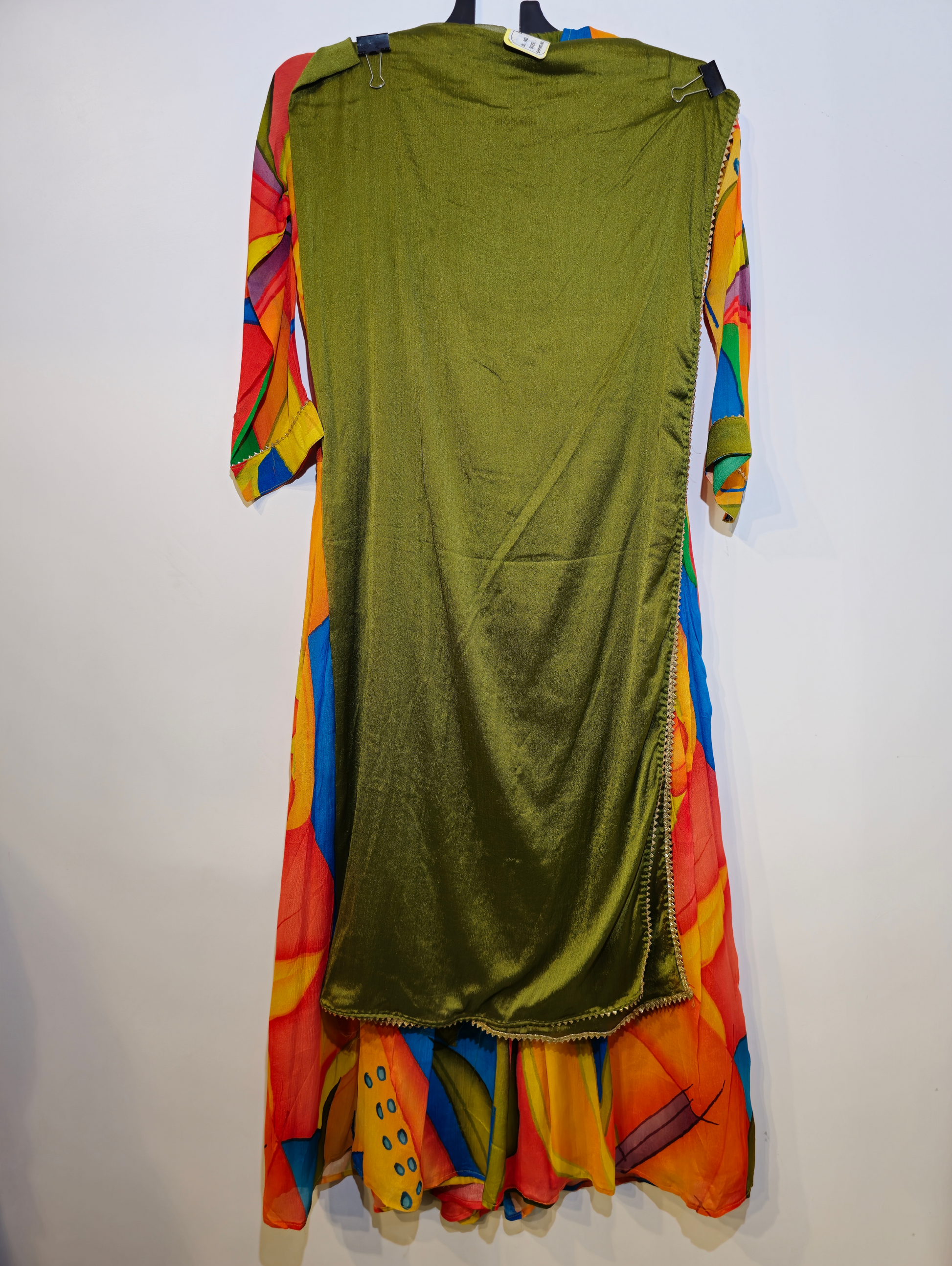 Pure Chinnon Kurti Set - 3 Piece