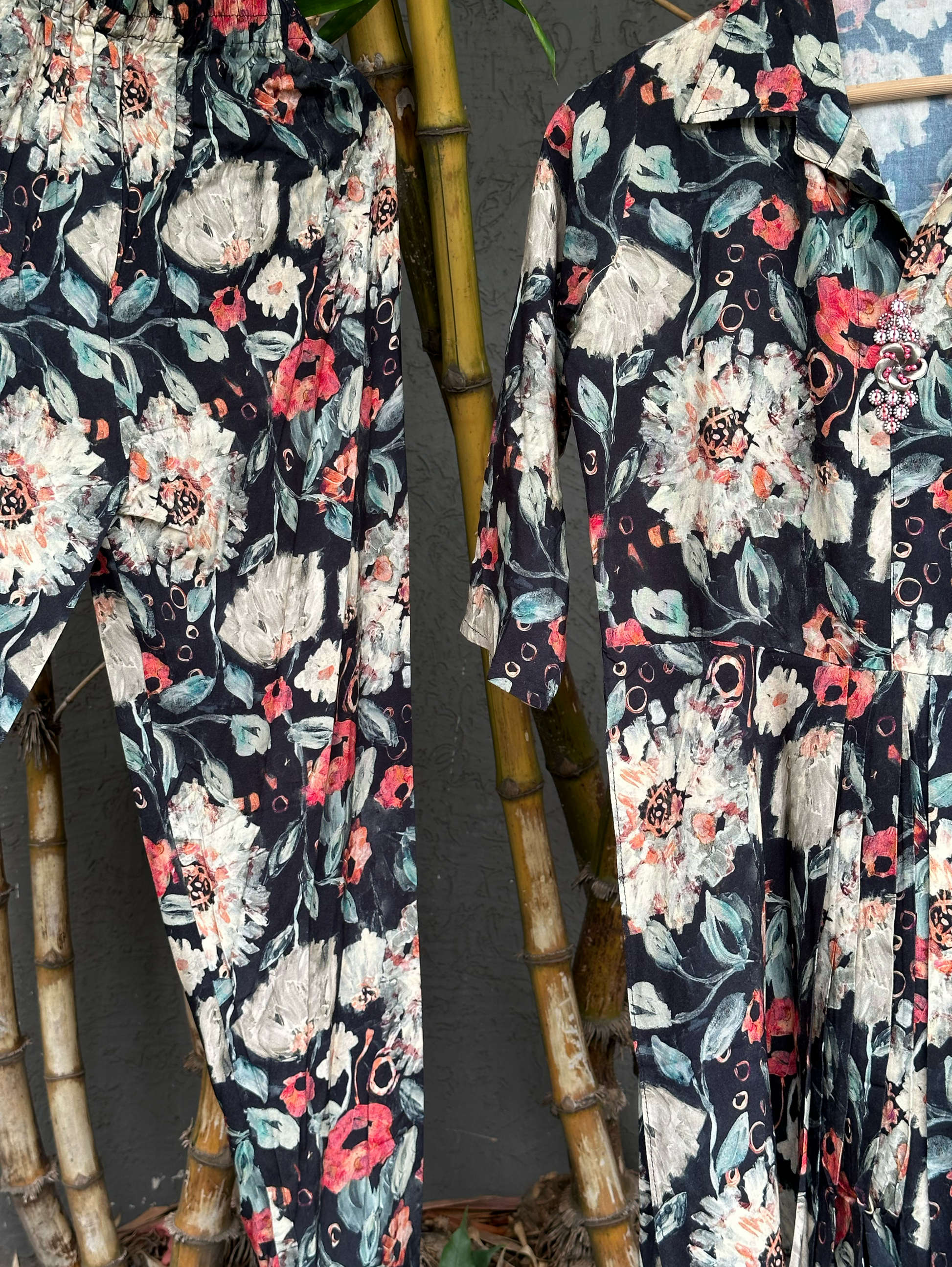 Rayon Flower with work Coords