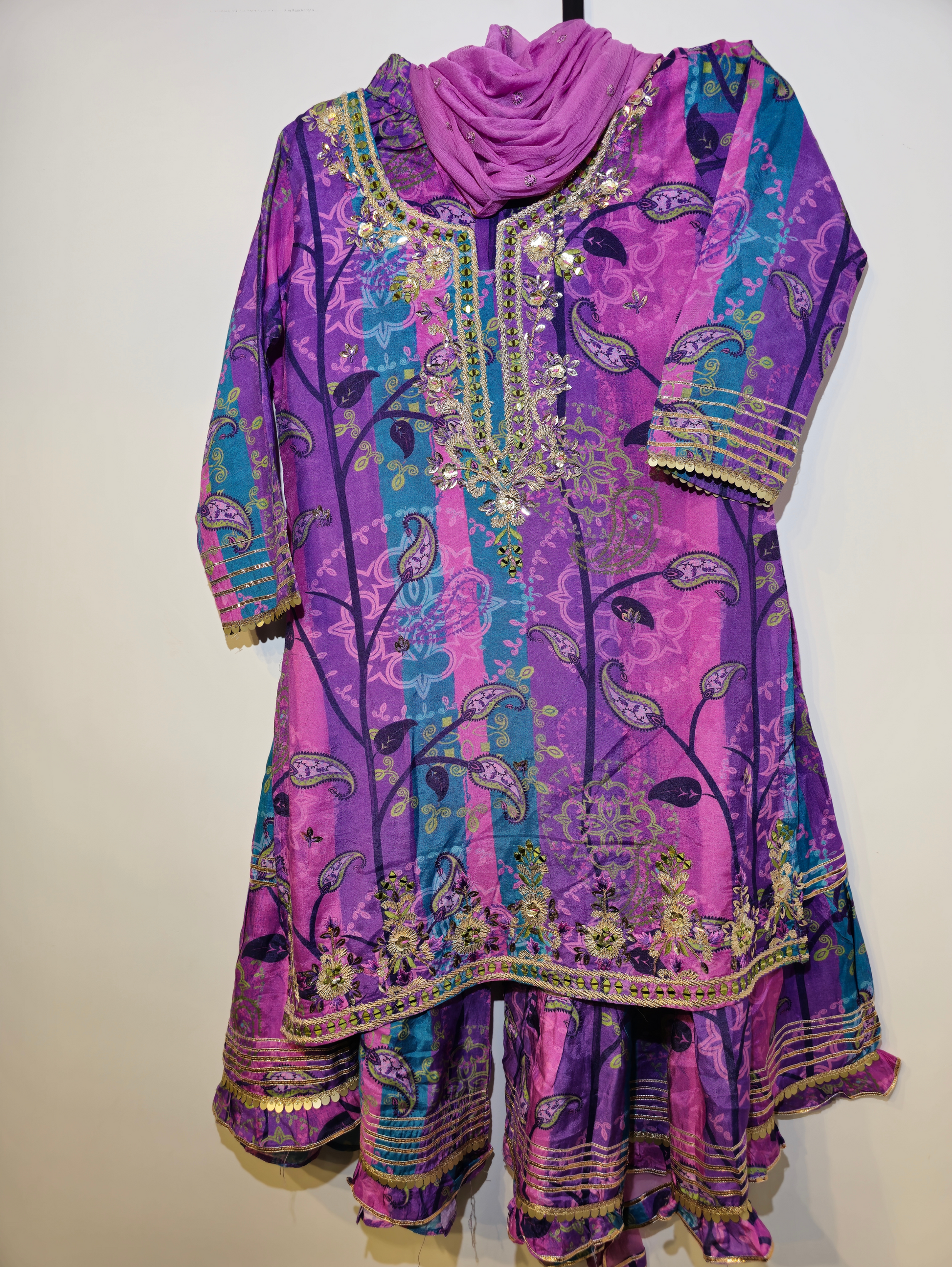 Pure Muslin Kurti Set - 3 Piece