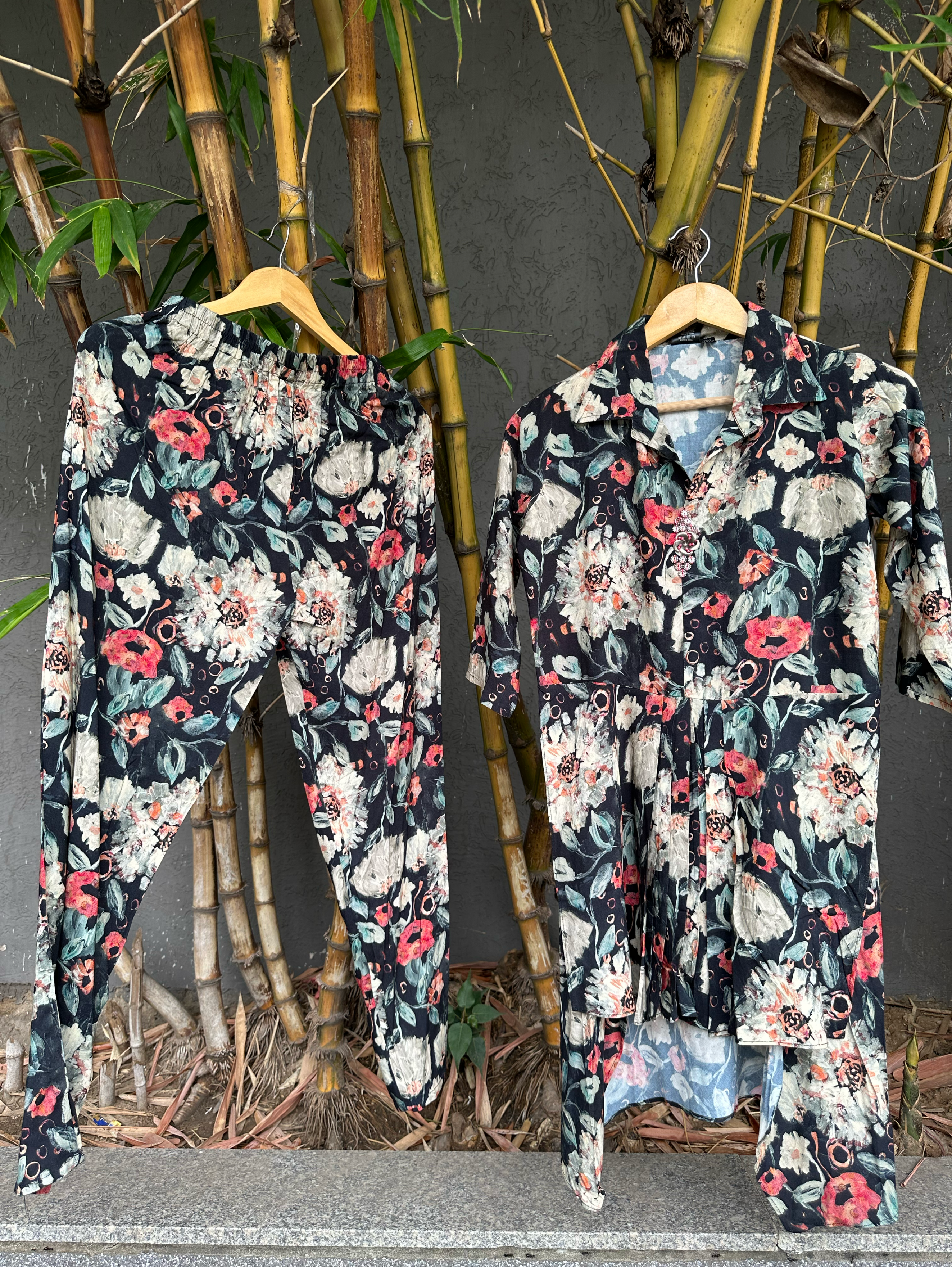 Image of Rayon Flower with work Coords