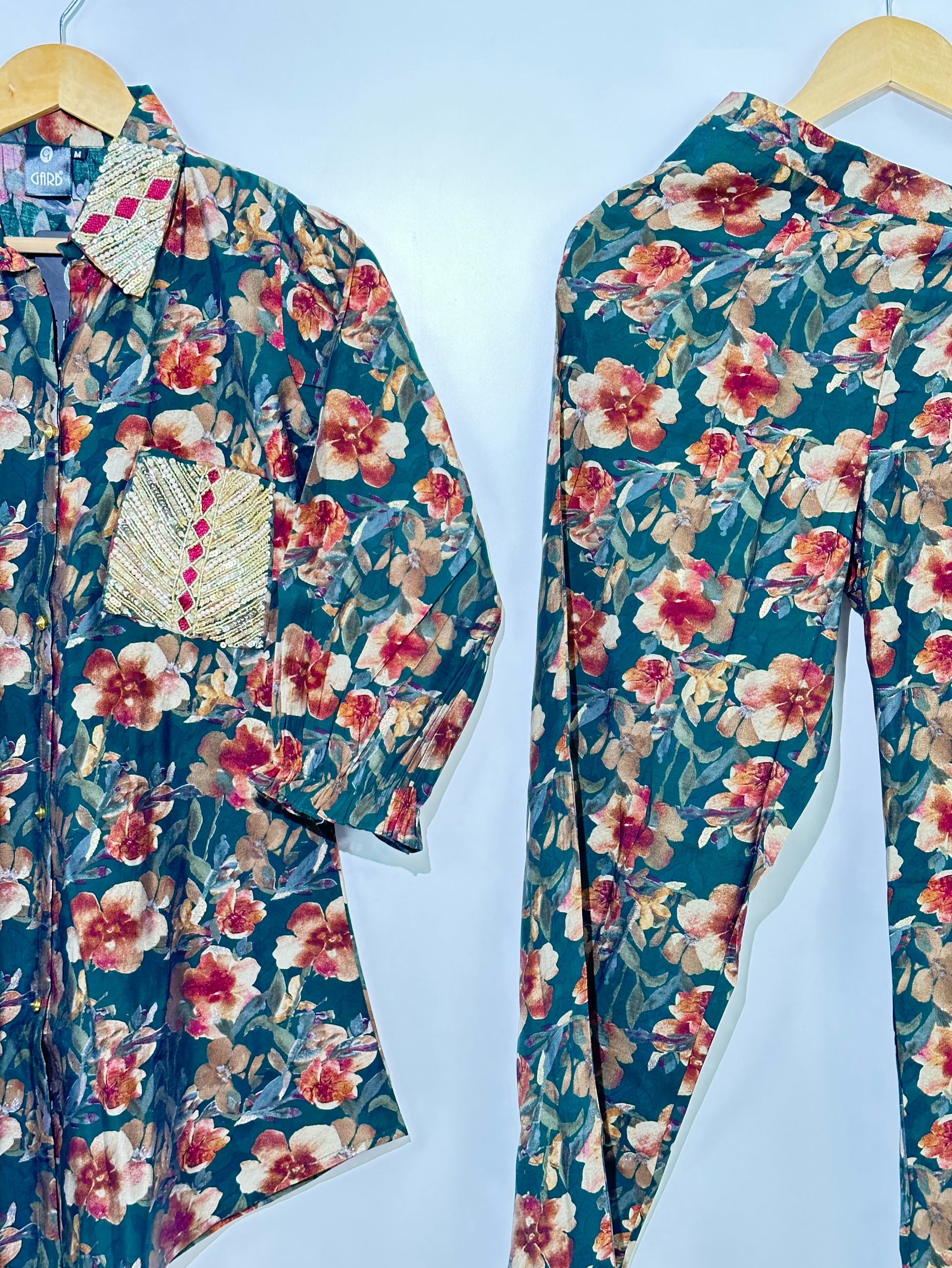 Muslin Flower Print with Work Coords