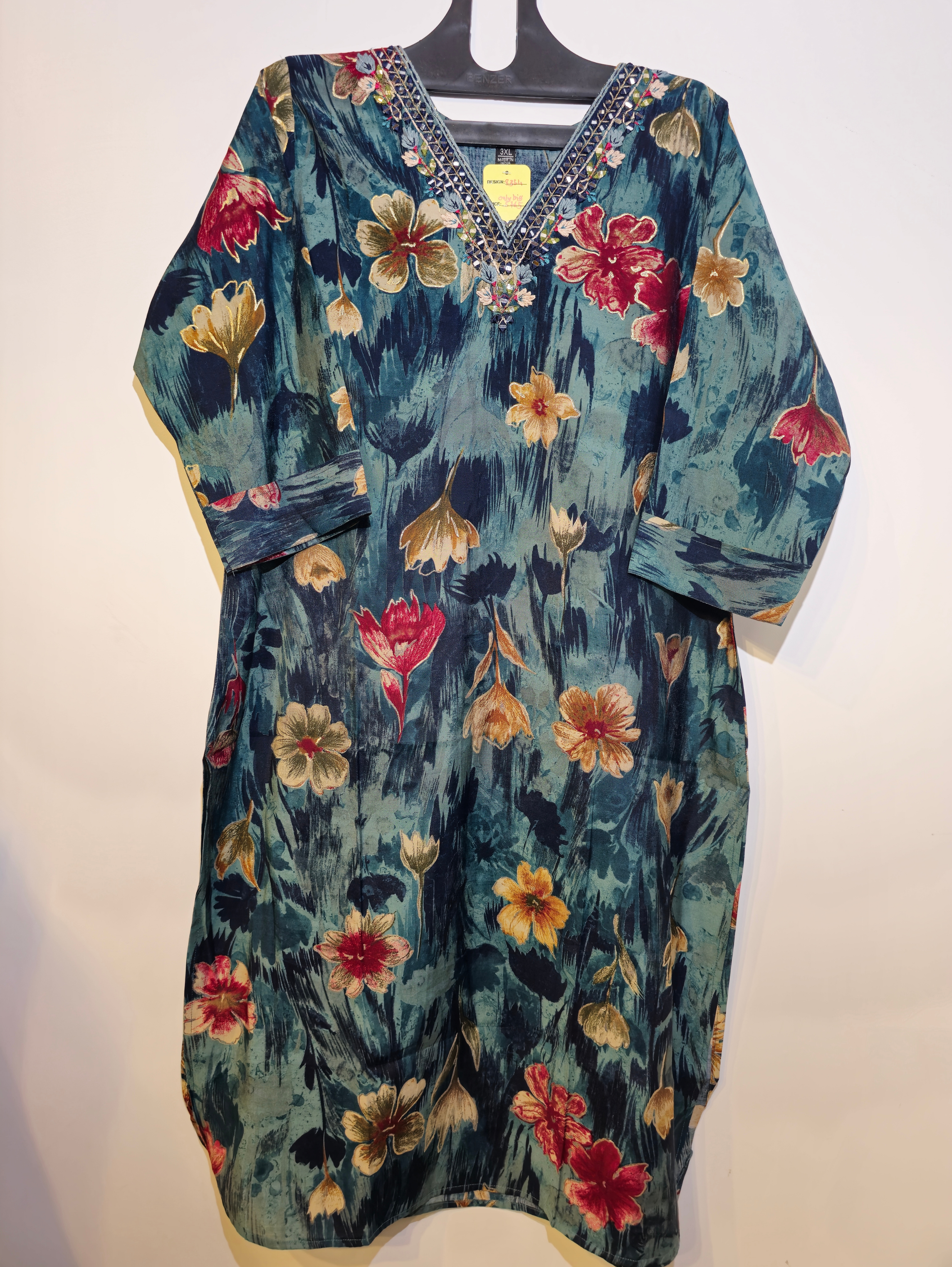 Image of Designer Muslin Straight Kurti