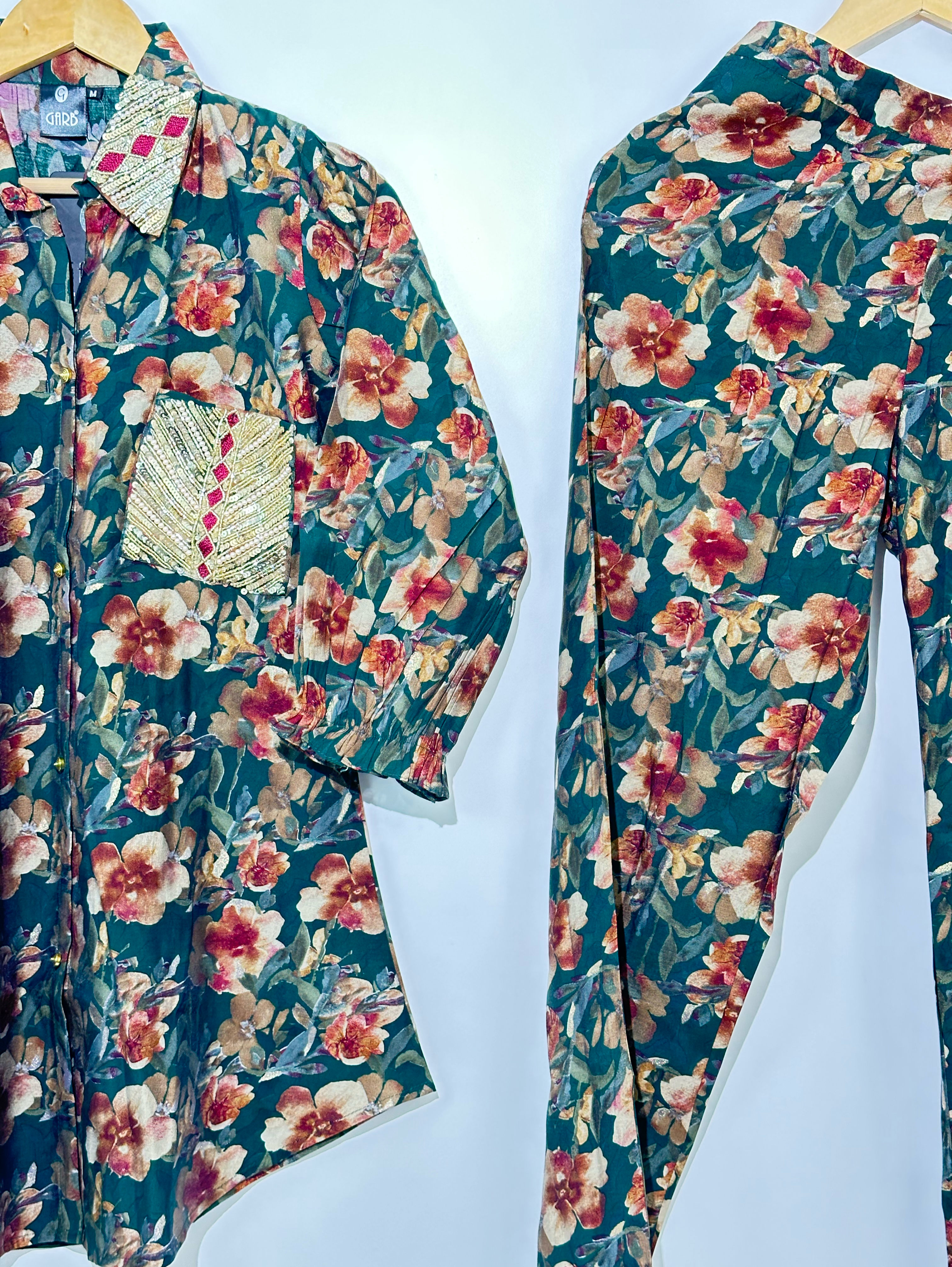 Image of Muslin Flower Print with Work Coords