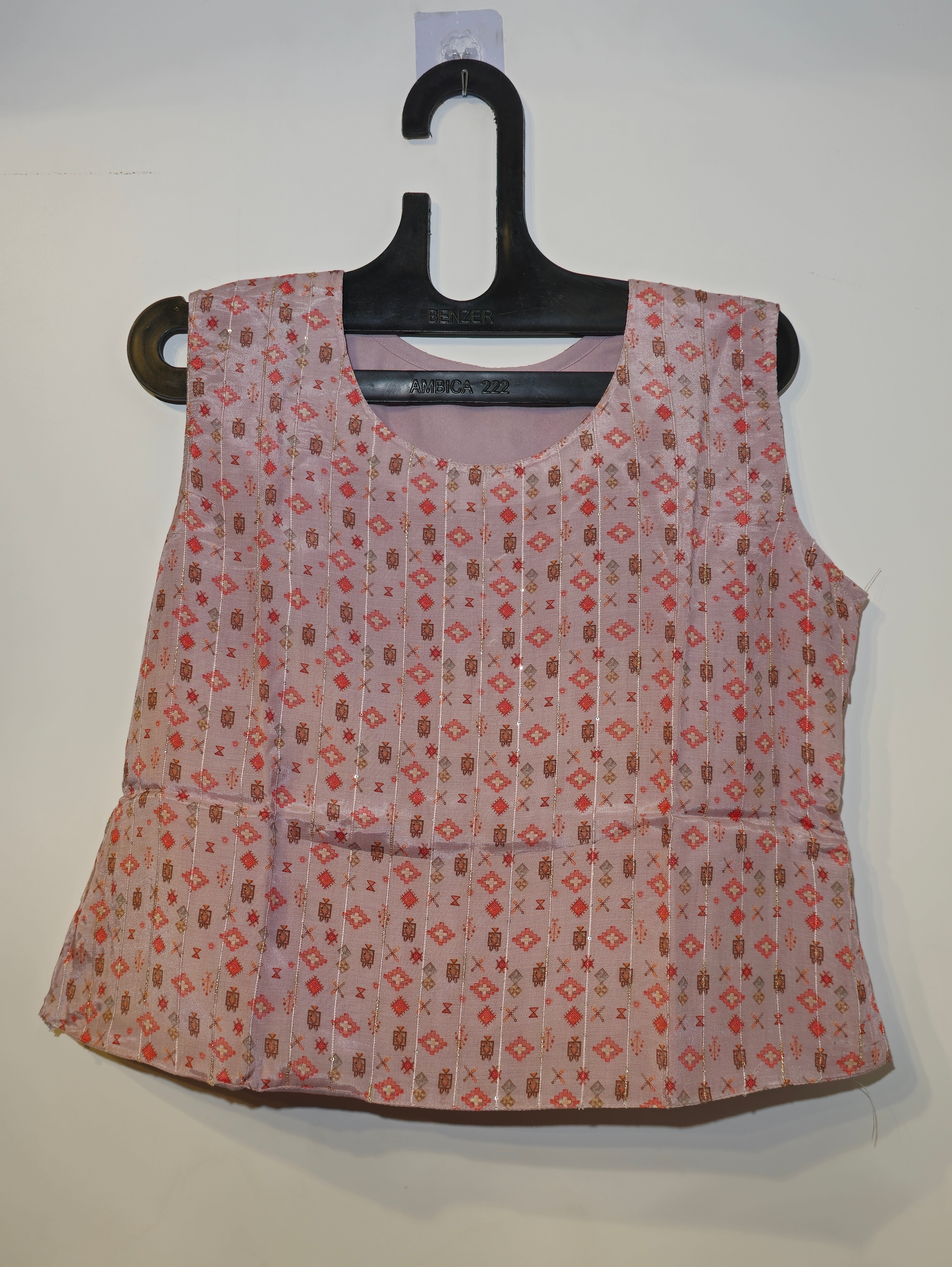 Image of Designer Georgette & Muslin Coord Set