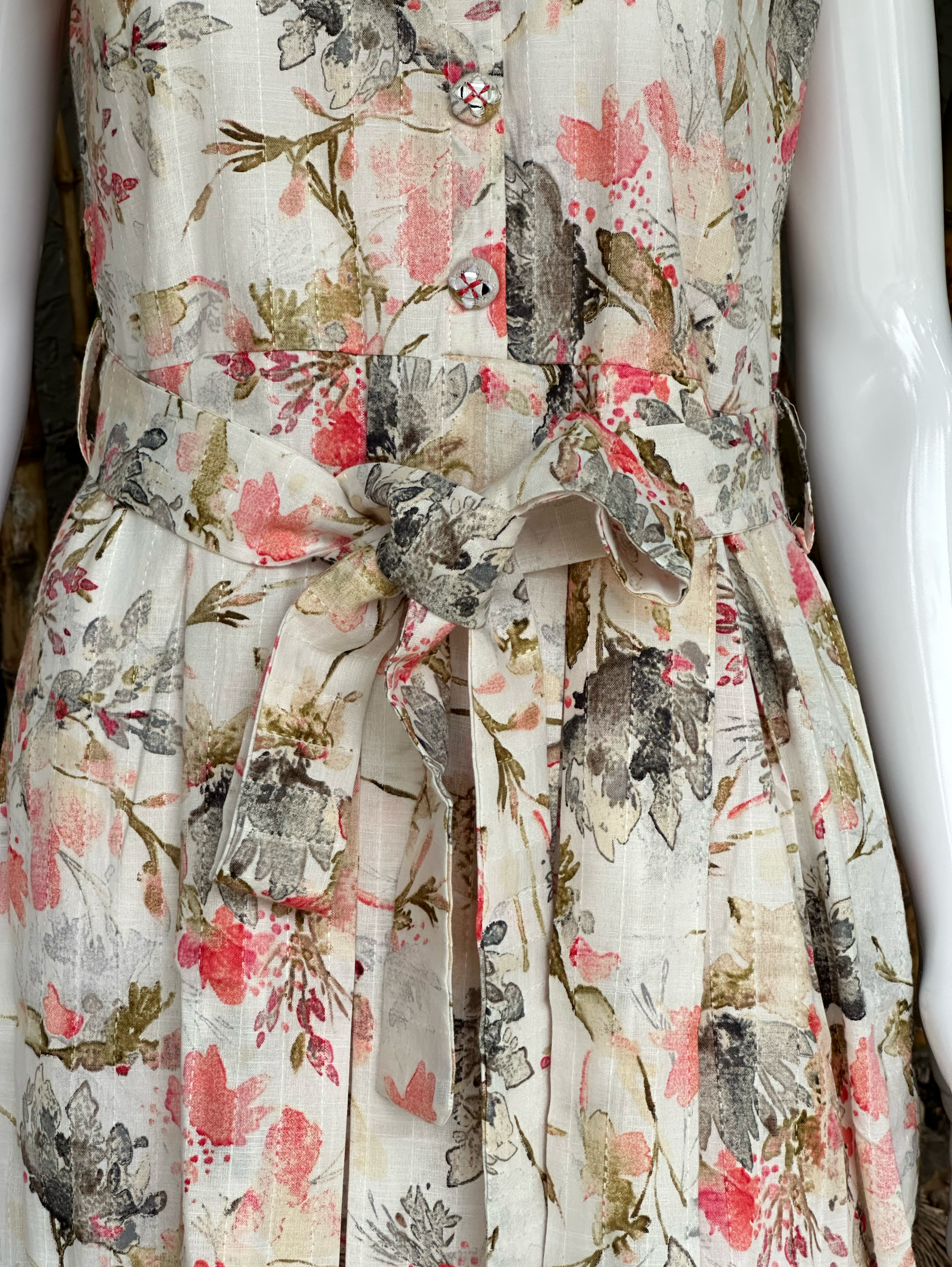 Image of Cotton Midi Dress - With Belt