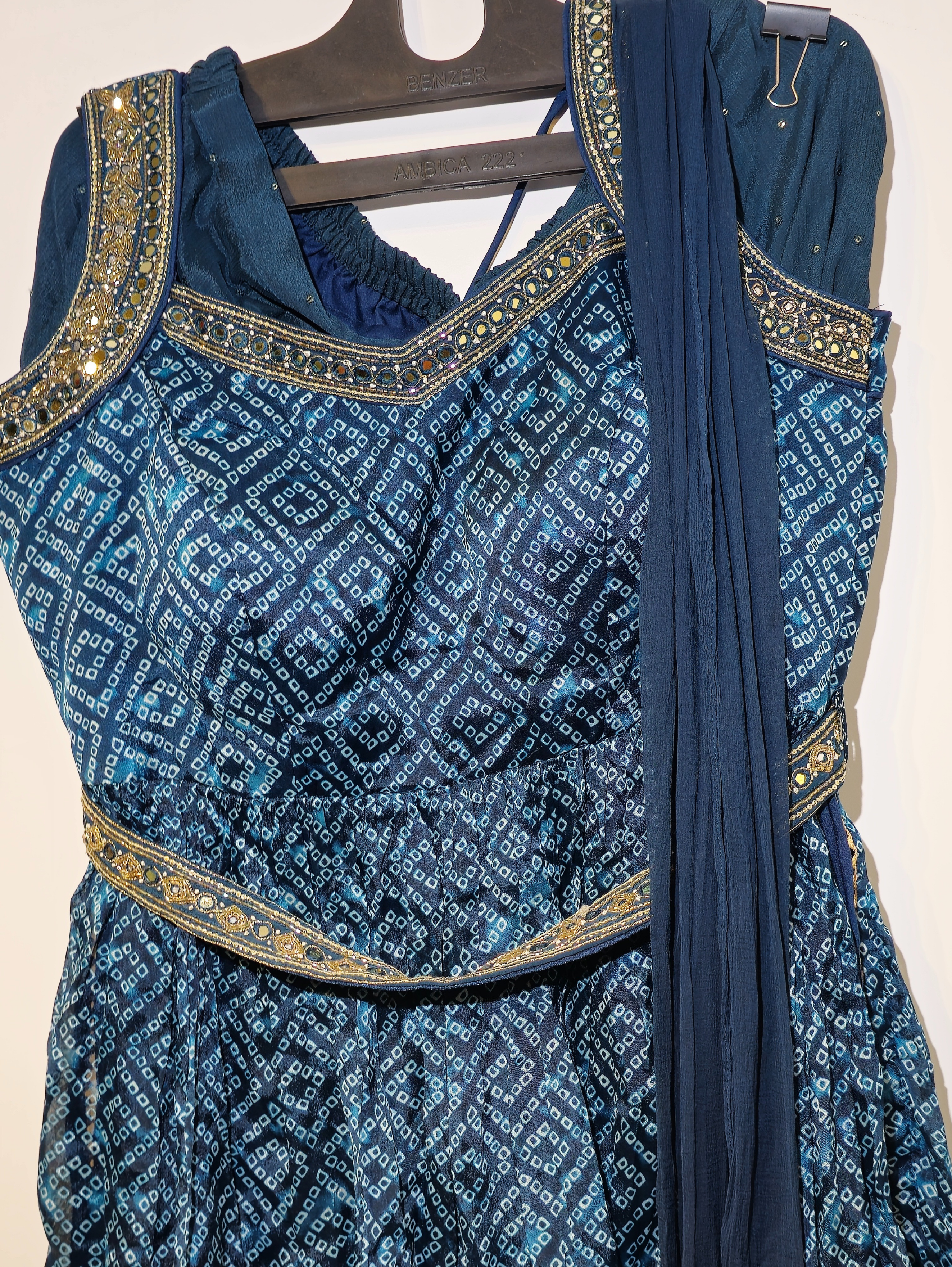 Image of Georgette Set with work - 3 Piece