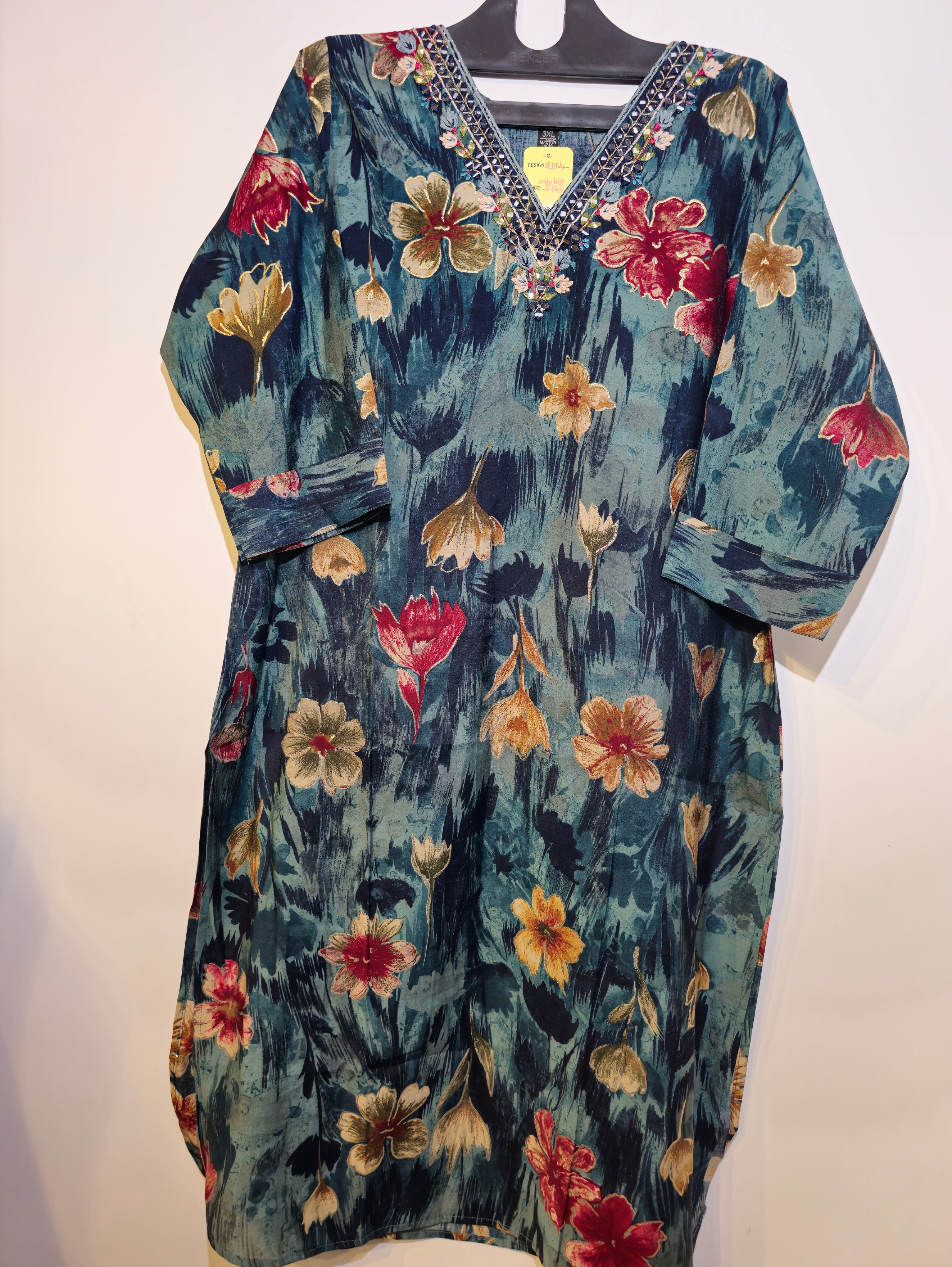 Image of Designer Muslin Straight Kurti