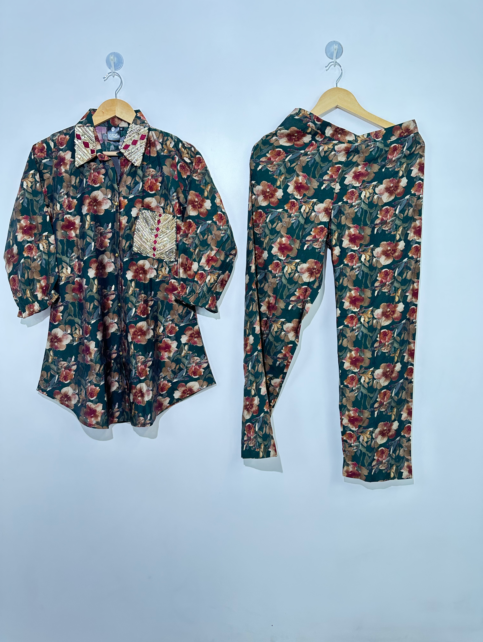 Muslin Flower Print with Work Coords