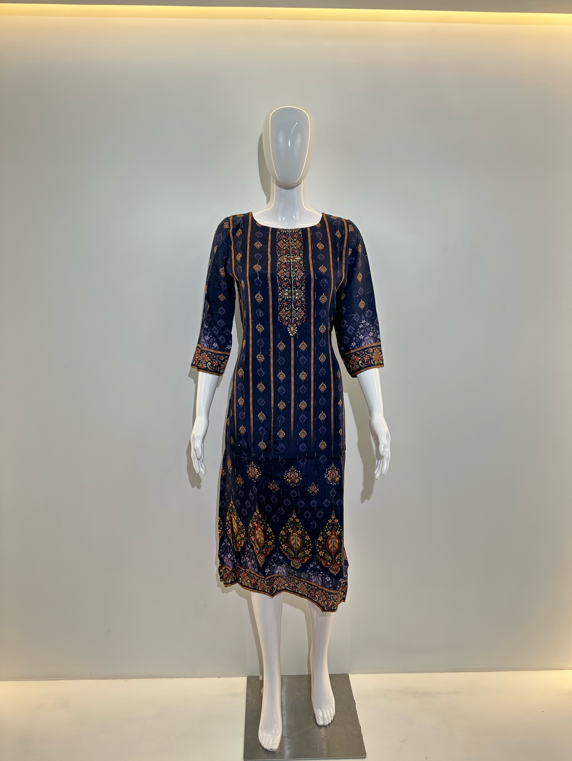 Muslin Sequence with Digital print Kurti