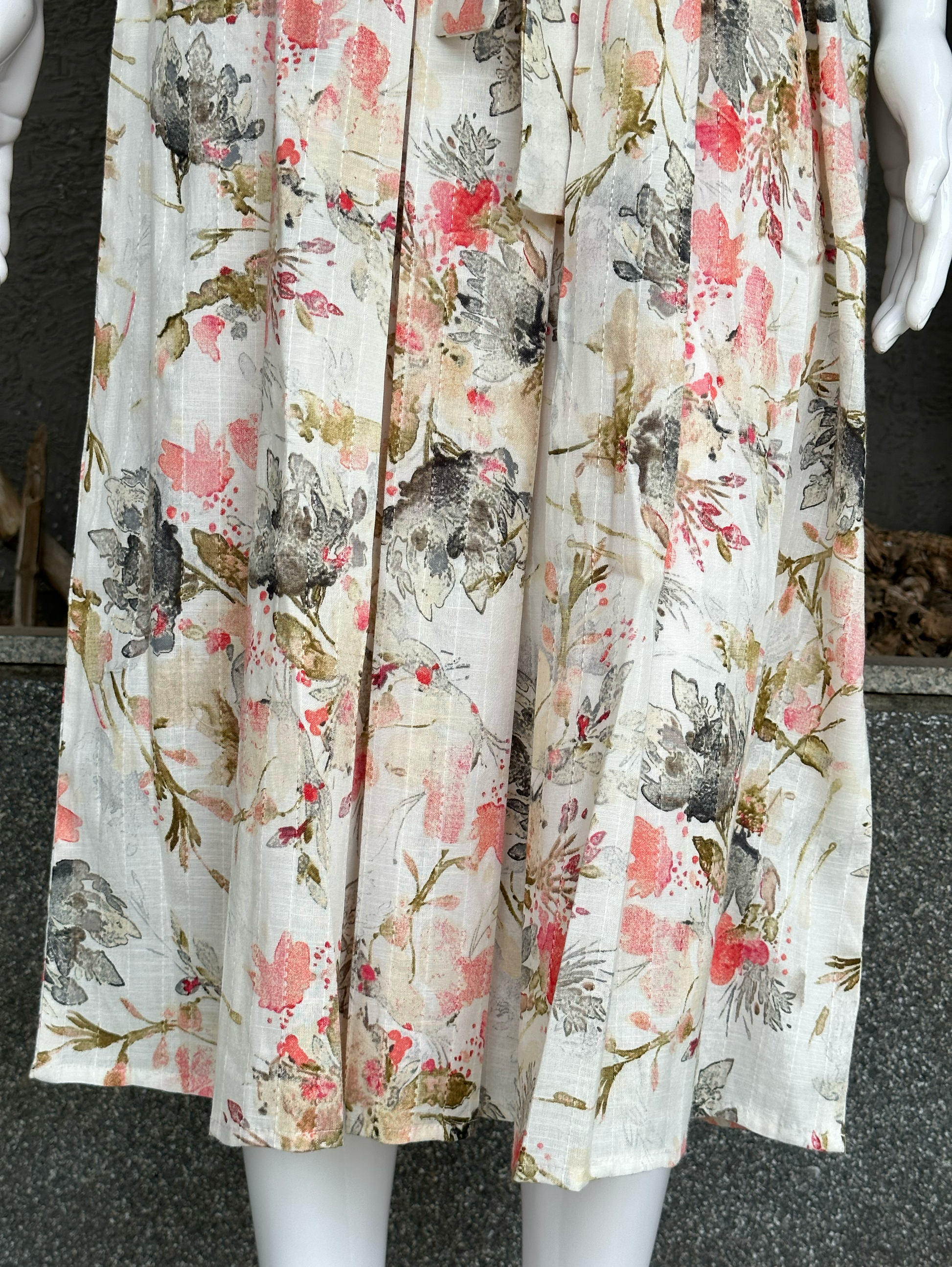 Cotton Midi Dress - With Belt