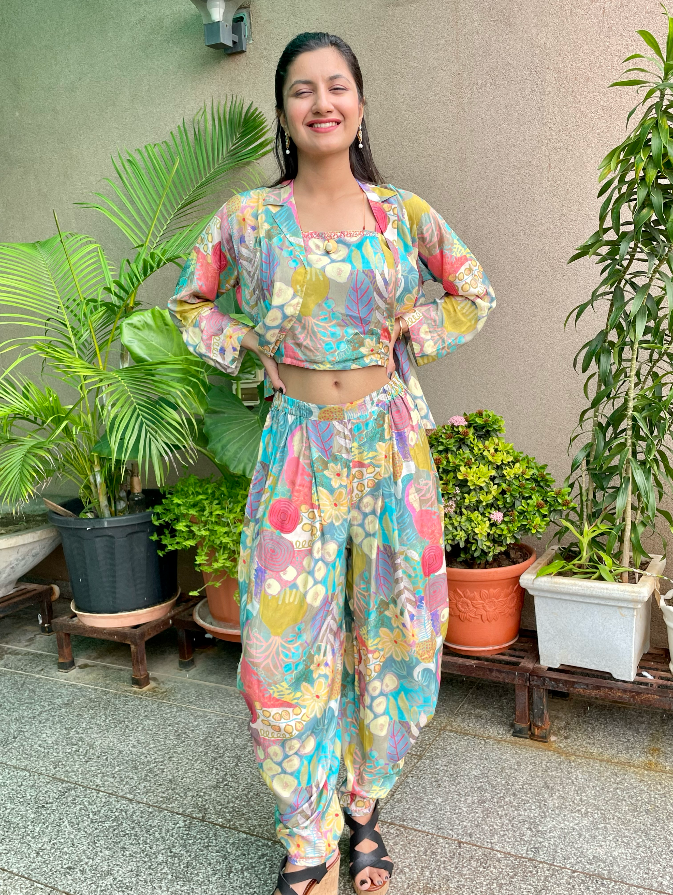 Designer Muslin 3 Piece Coords