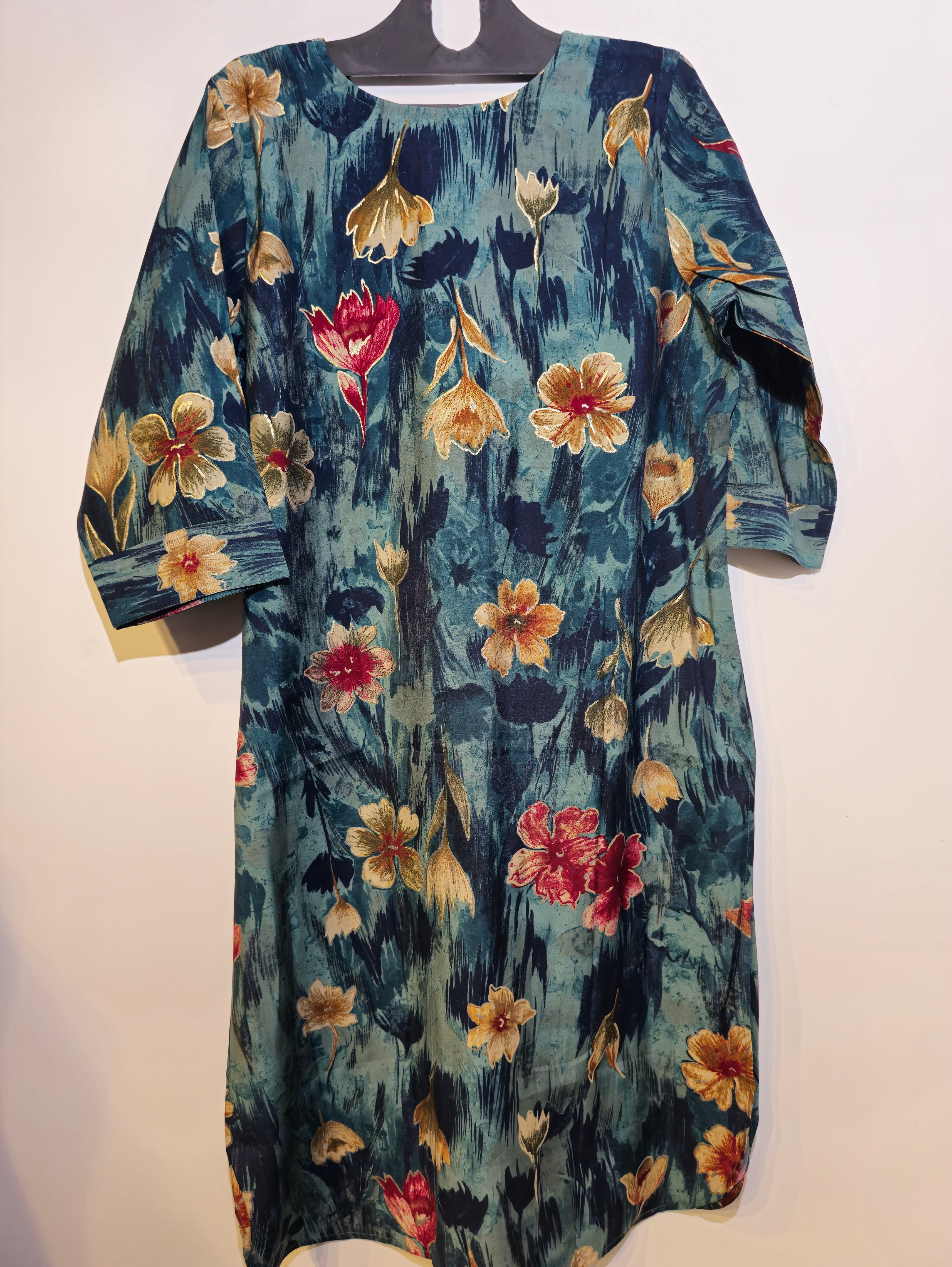 Designer Muslin Straight Kurti