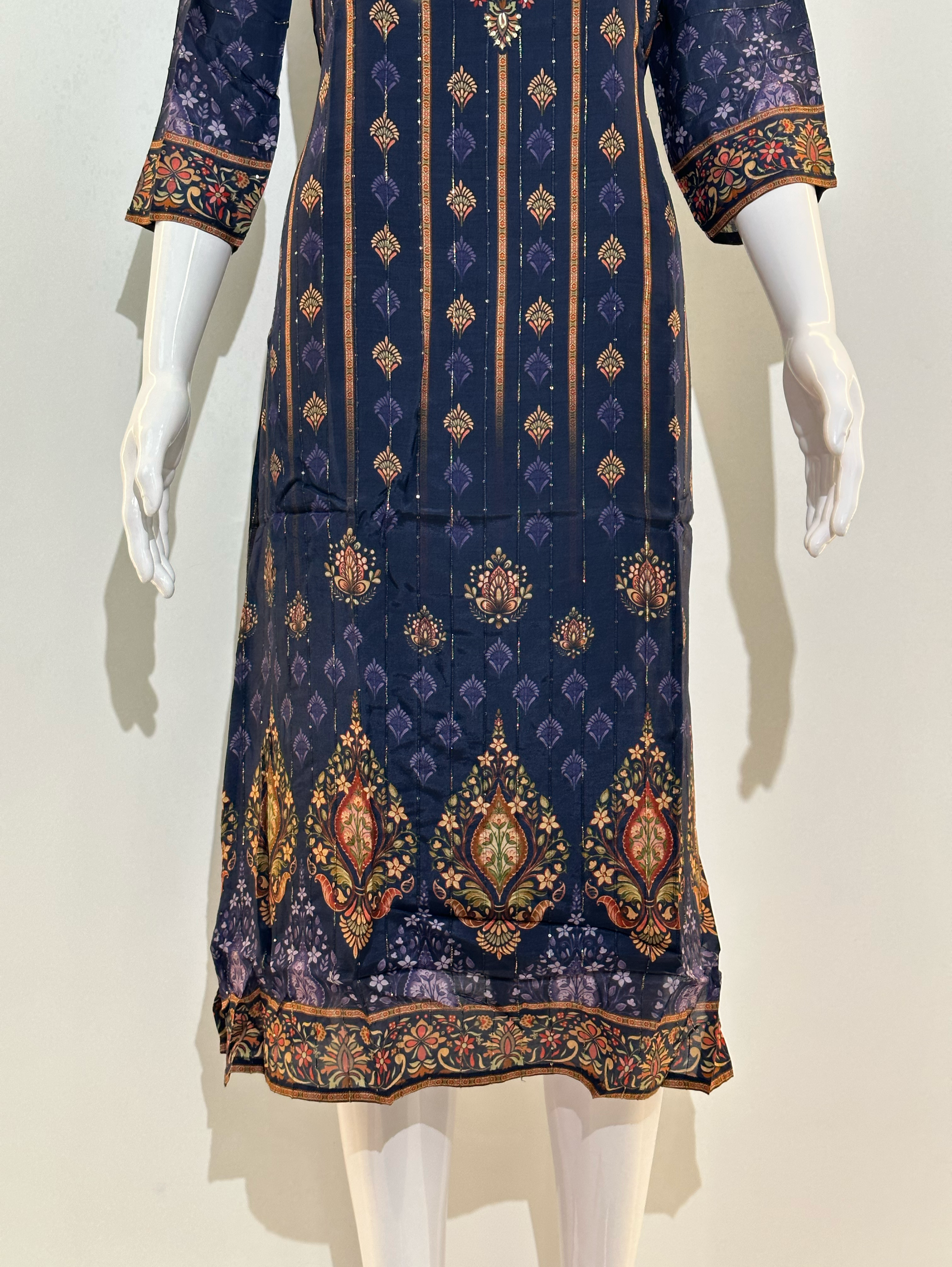 Muslin Sequence with Digital print Kurti