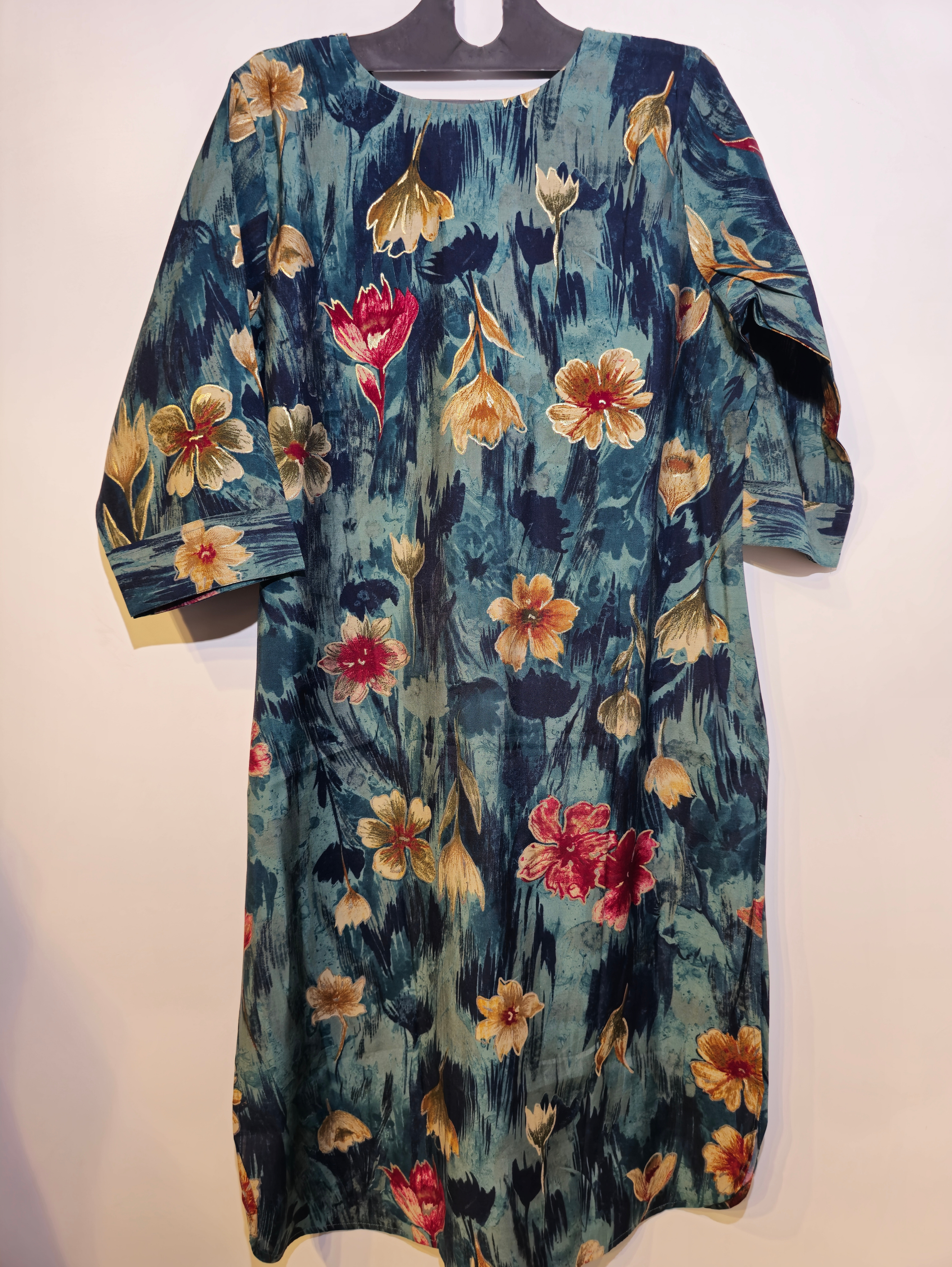 Designer Muslin Straight Kurti