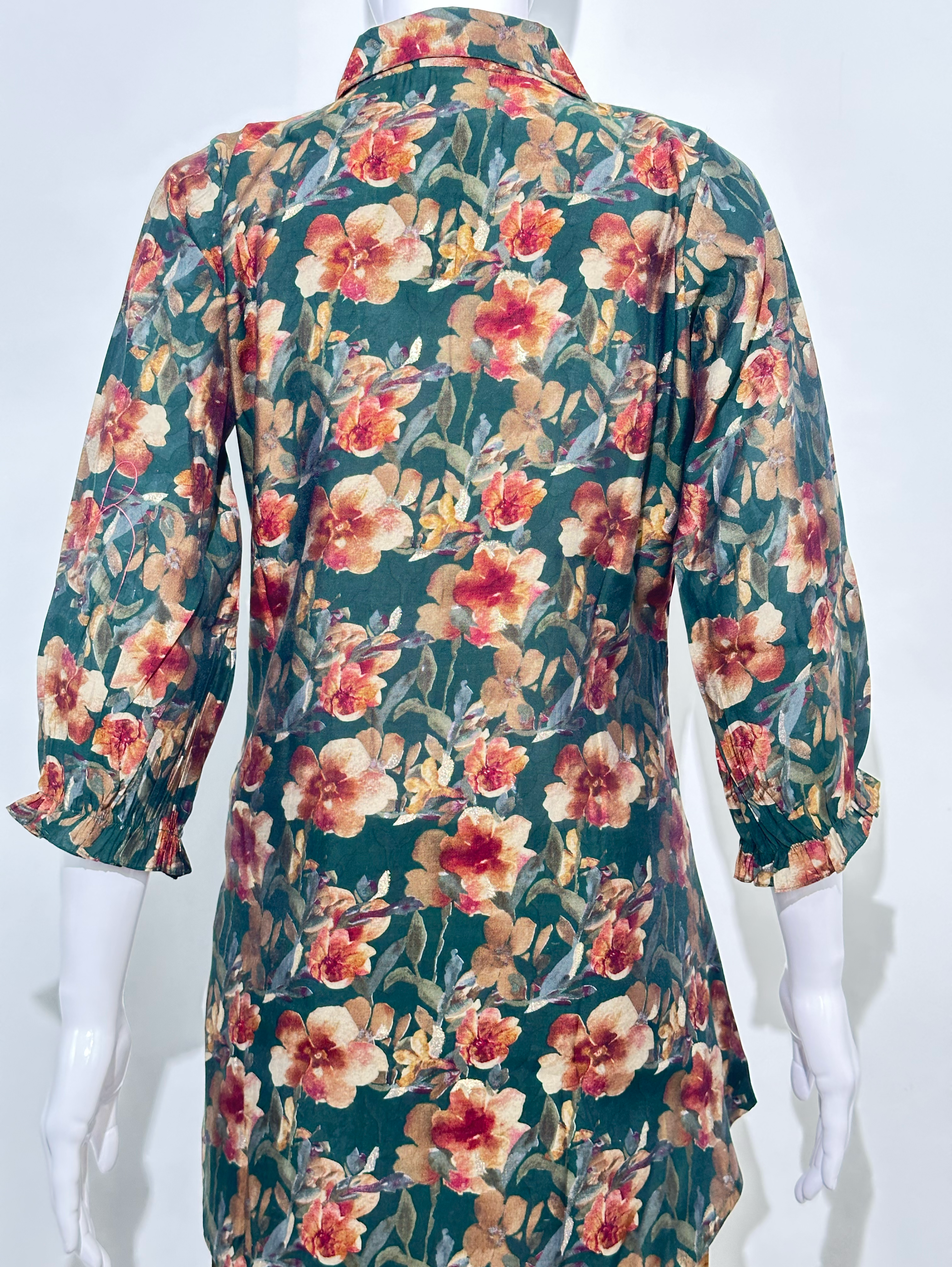 Muslin Flower Print with Work Coords