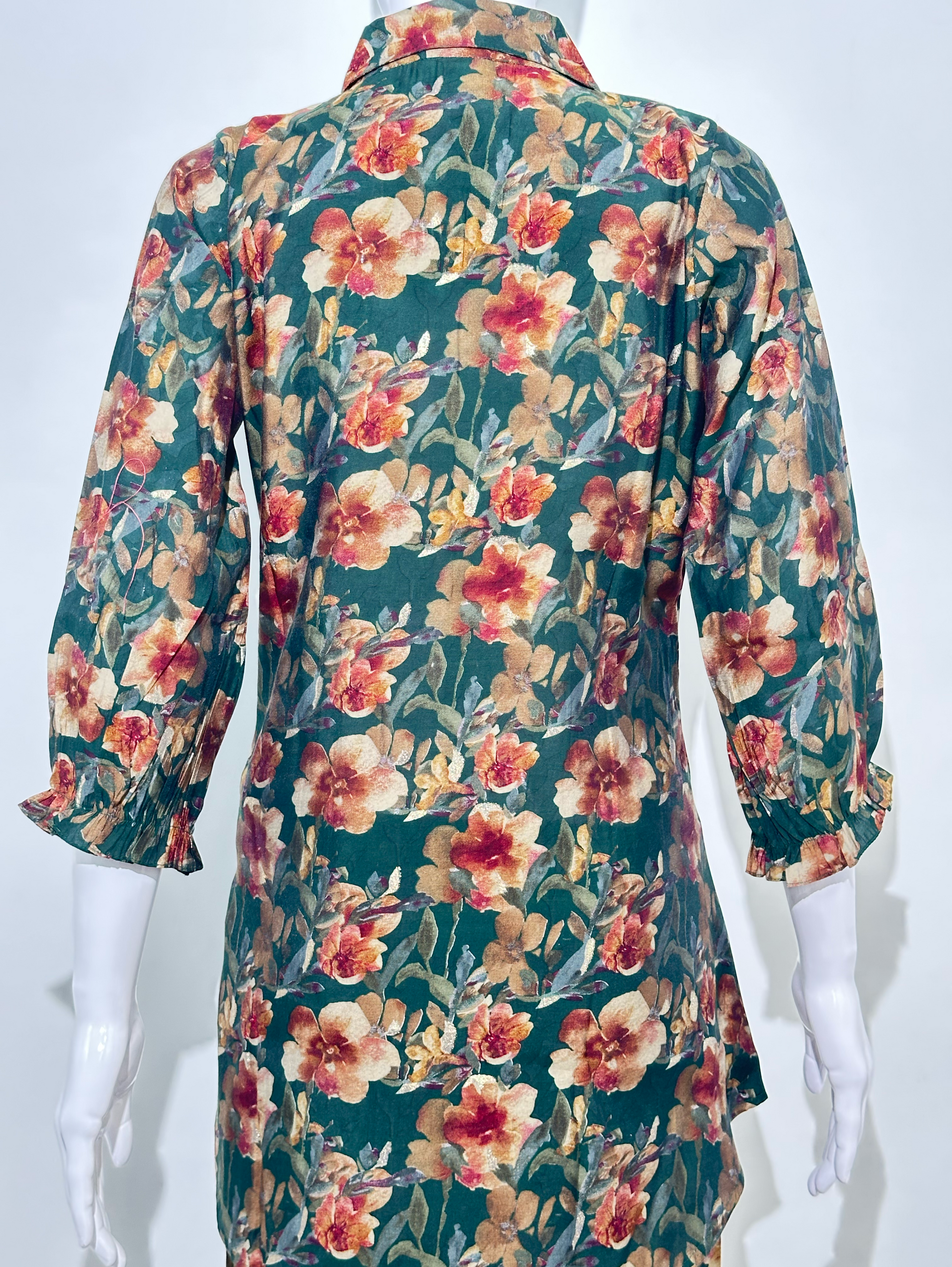 Muslin Flower Print with Work Coords