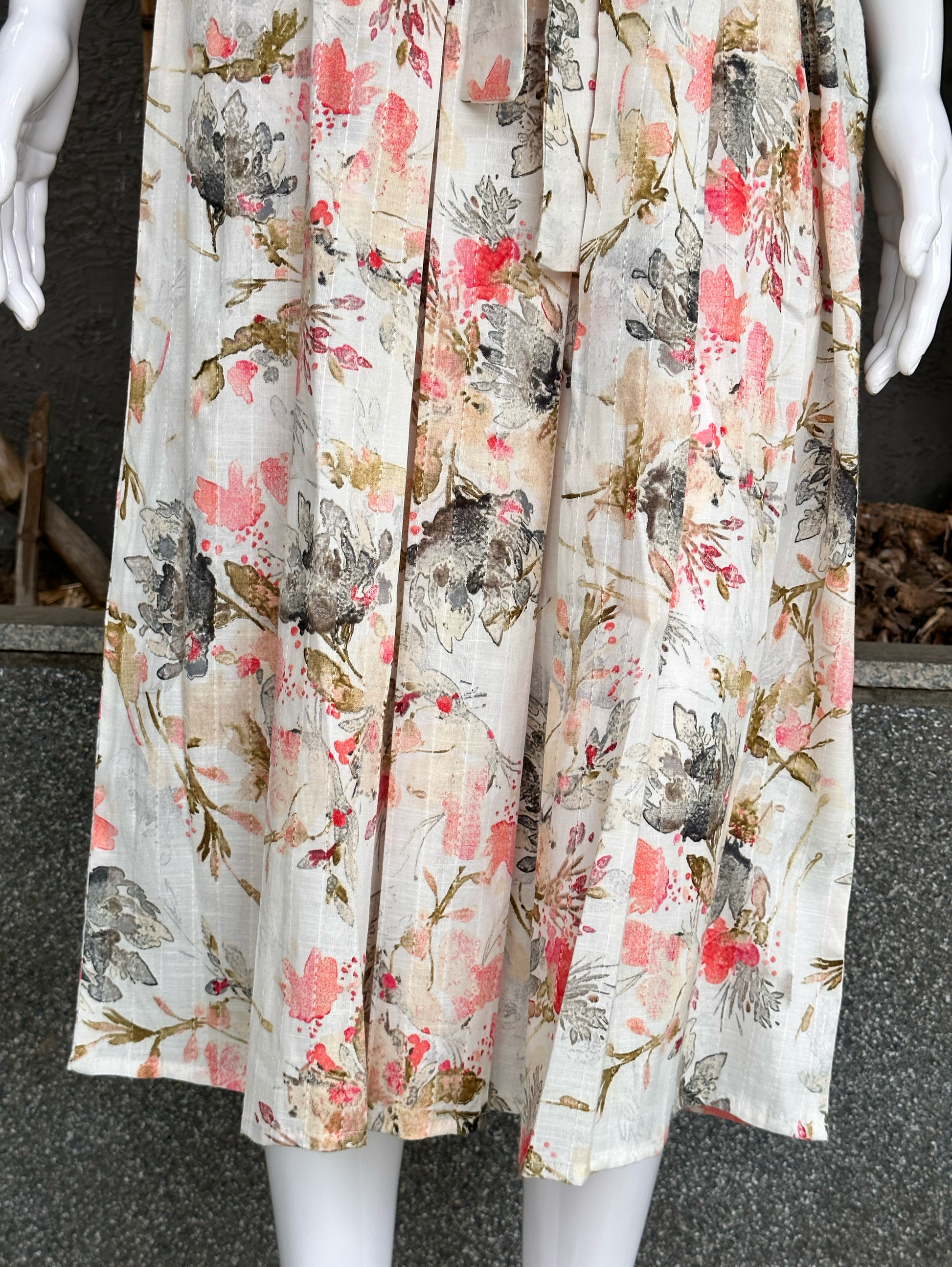 Cotton Midi Dress - With Belt