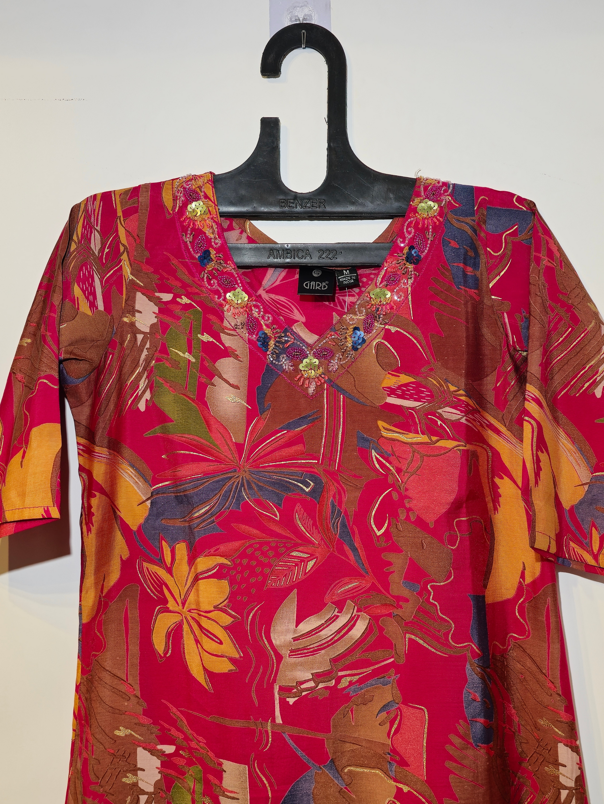 Pure Muslin Straight Kurti Set - 3 Piece