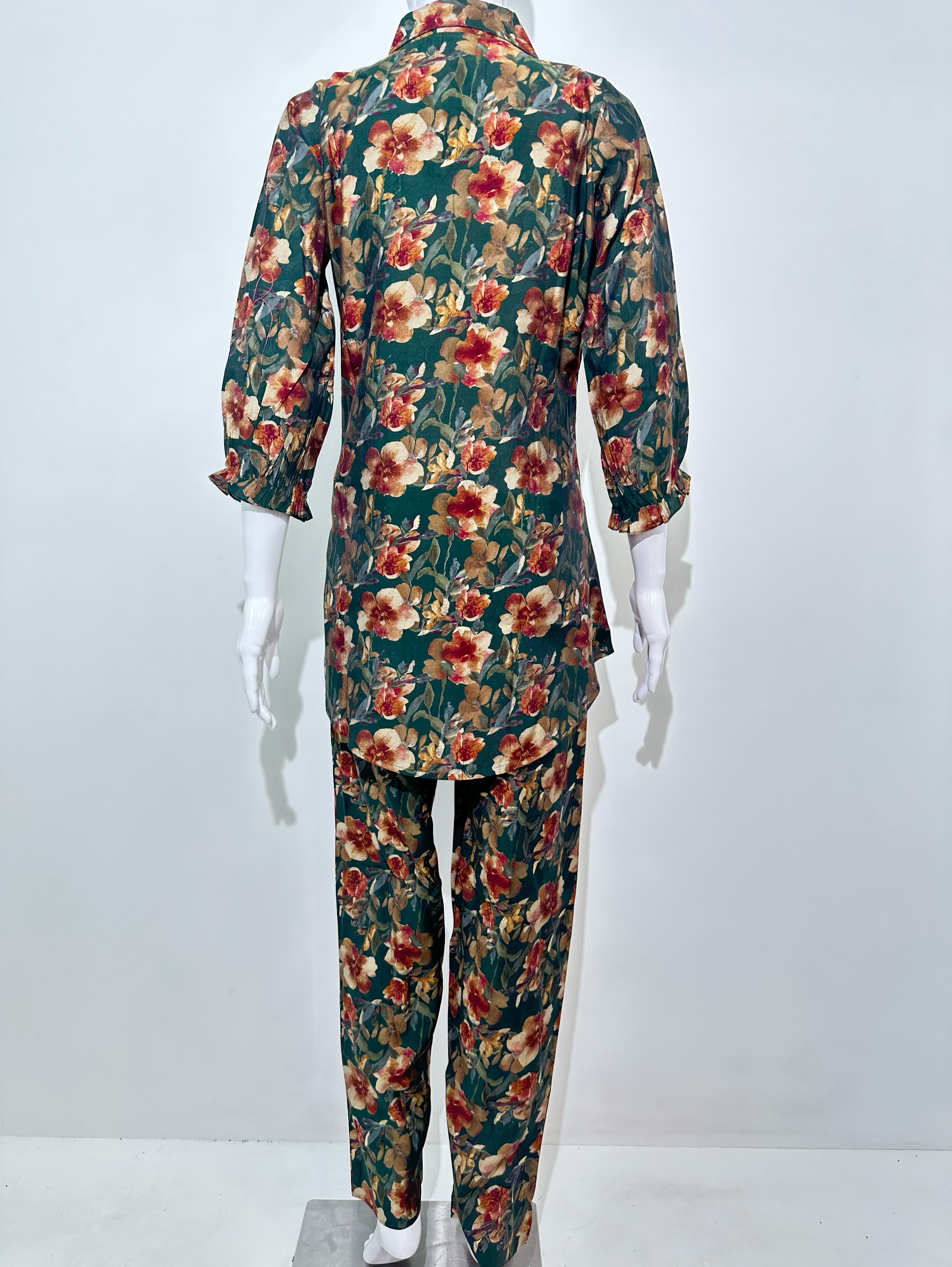 Muslin Flower Print with Work Coords