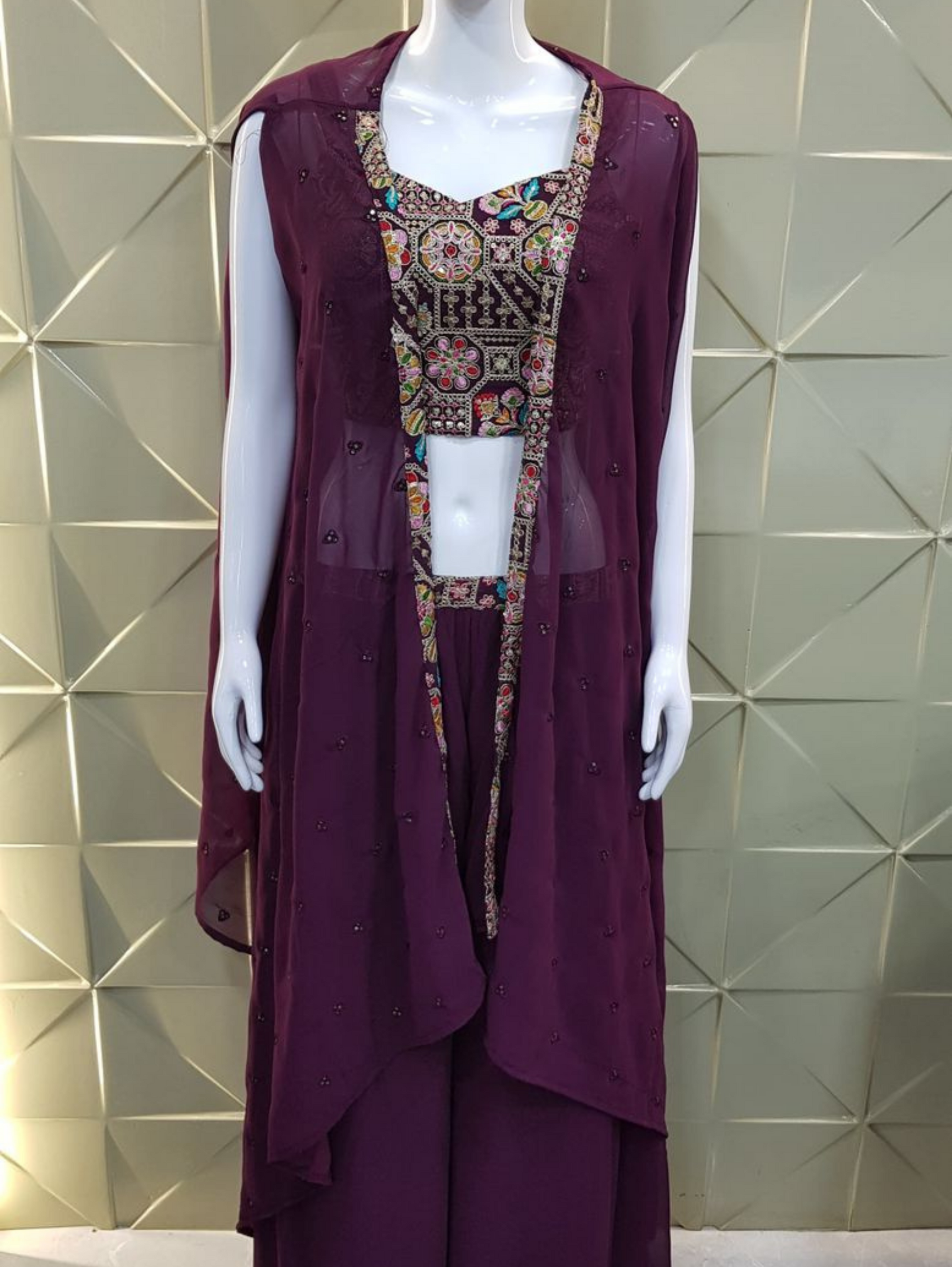 Georgette Traditional 3 Piece