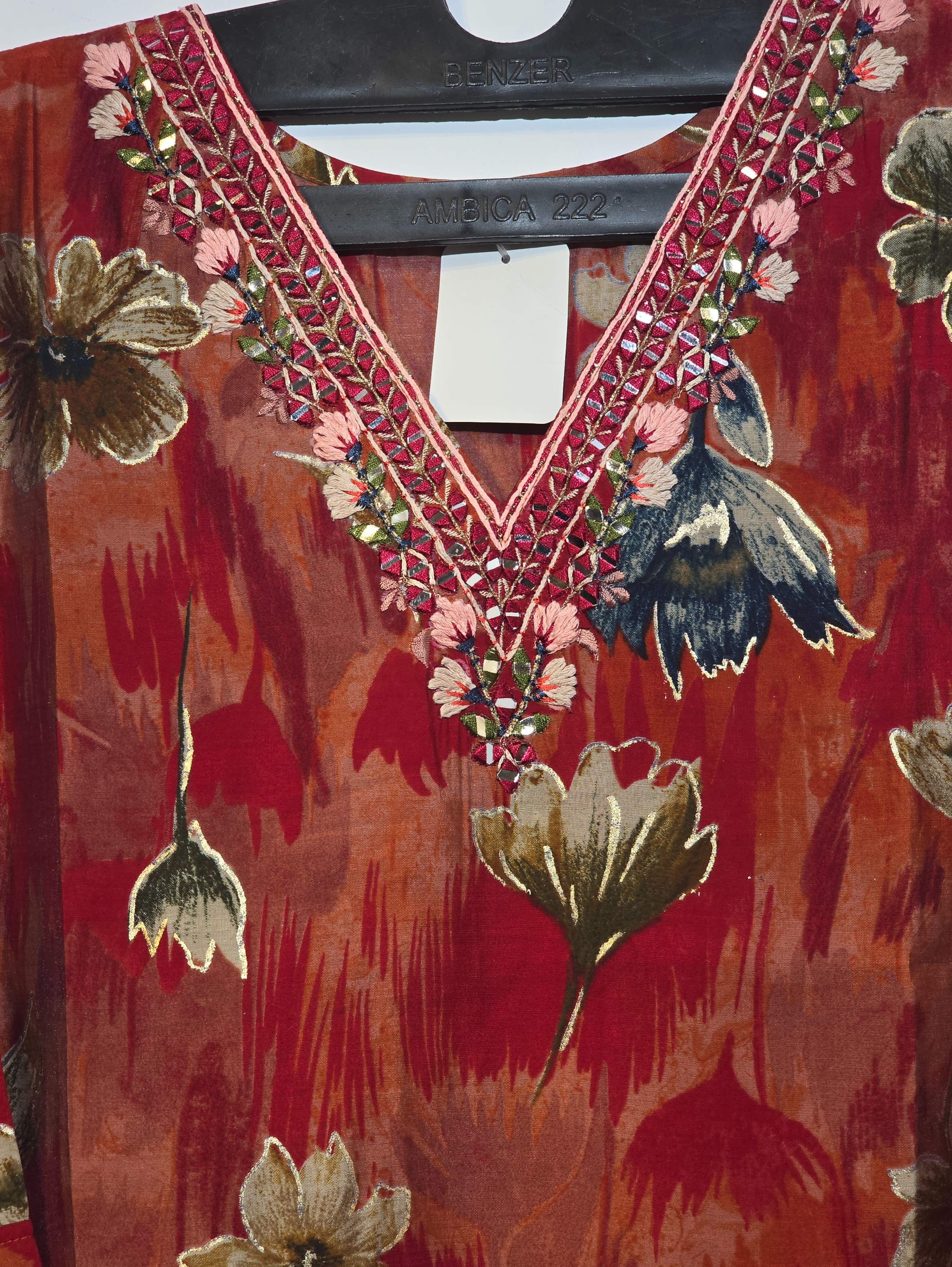 Image of Designer Muslin Straight Kurti