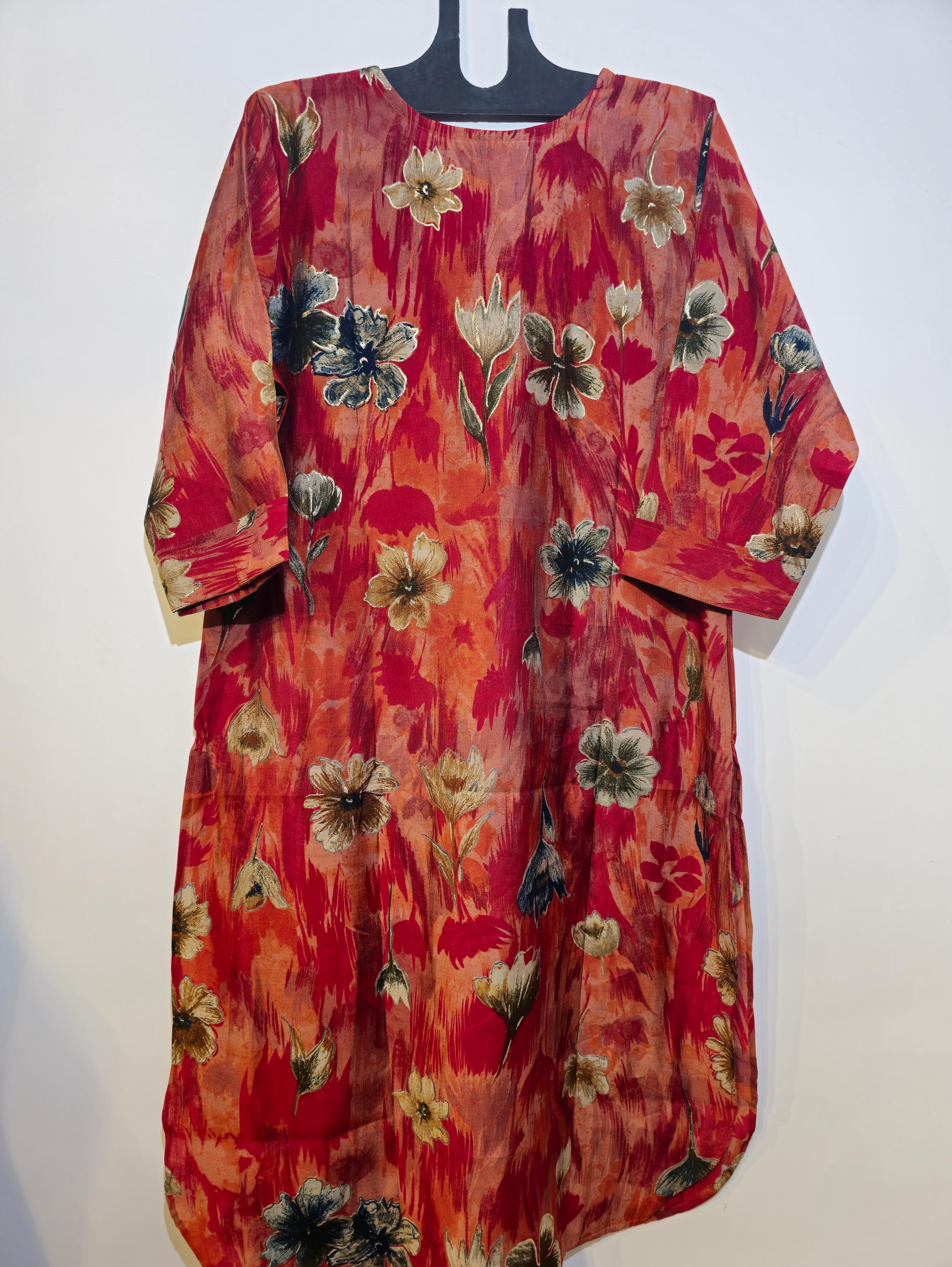 Designer Muslin Straight Kurti