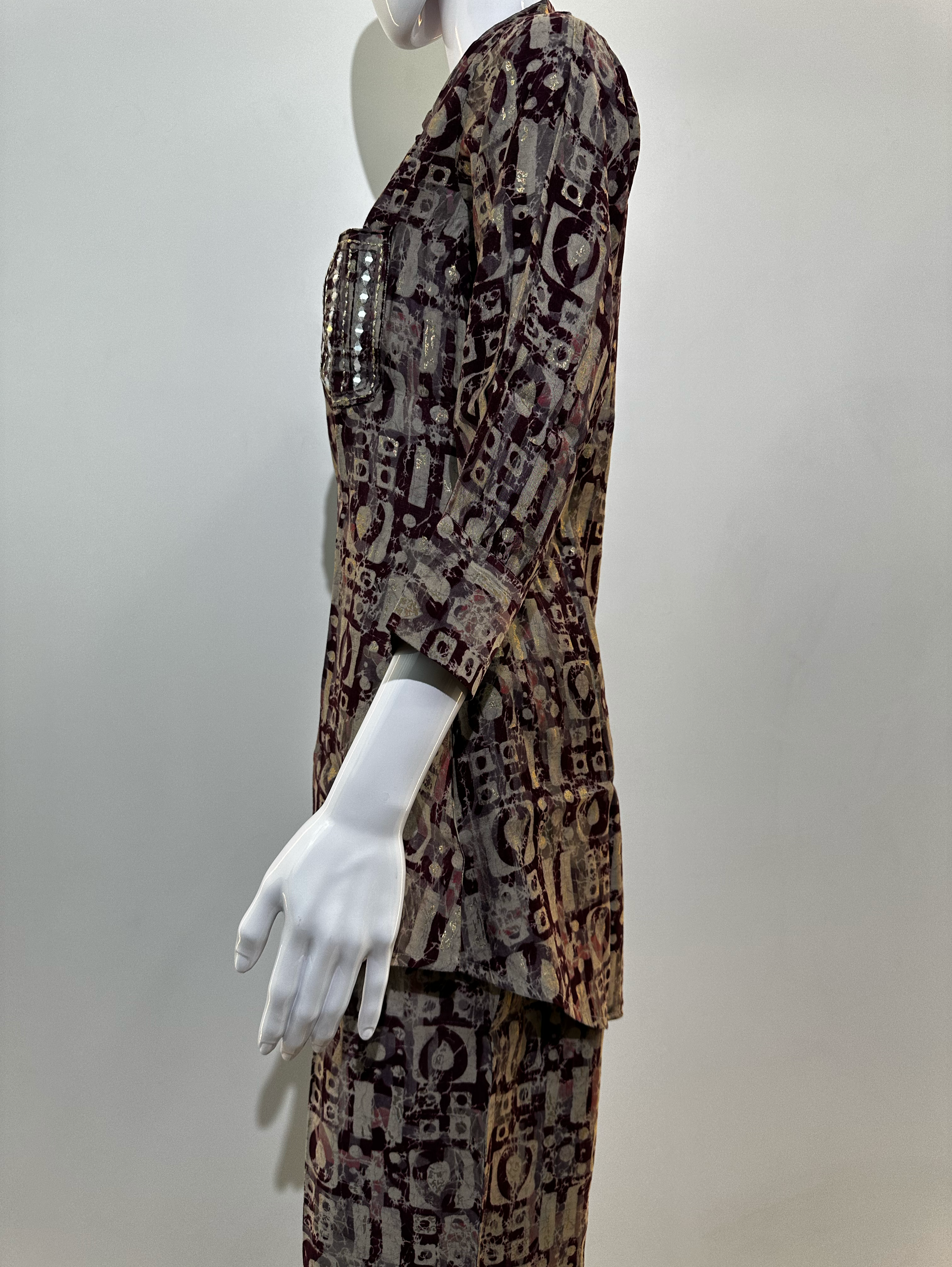 Image of Mirror Embroidery Coord Set - 2 Piece