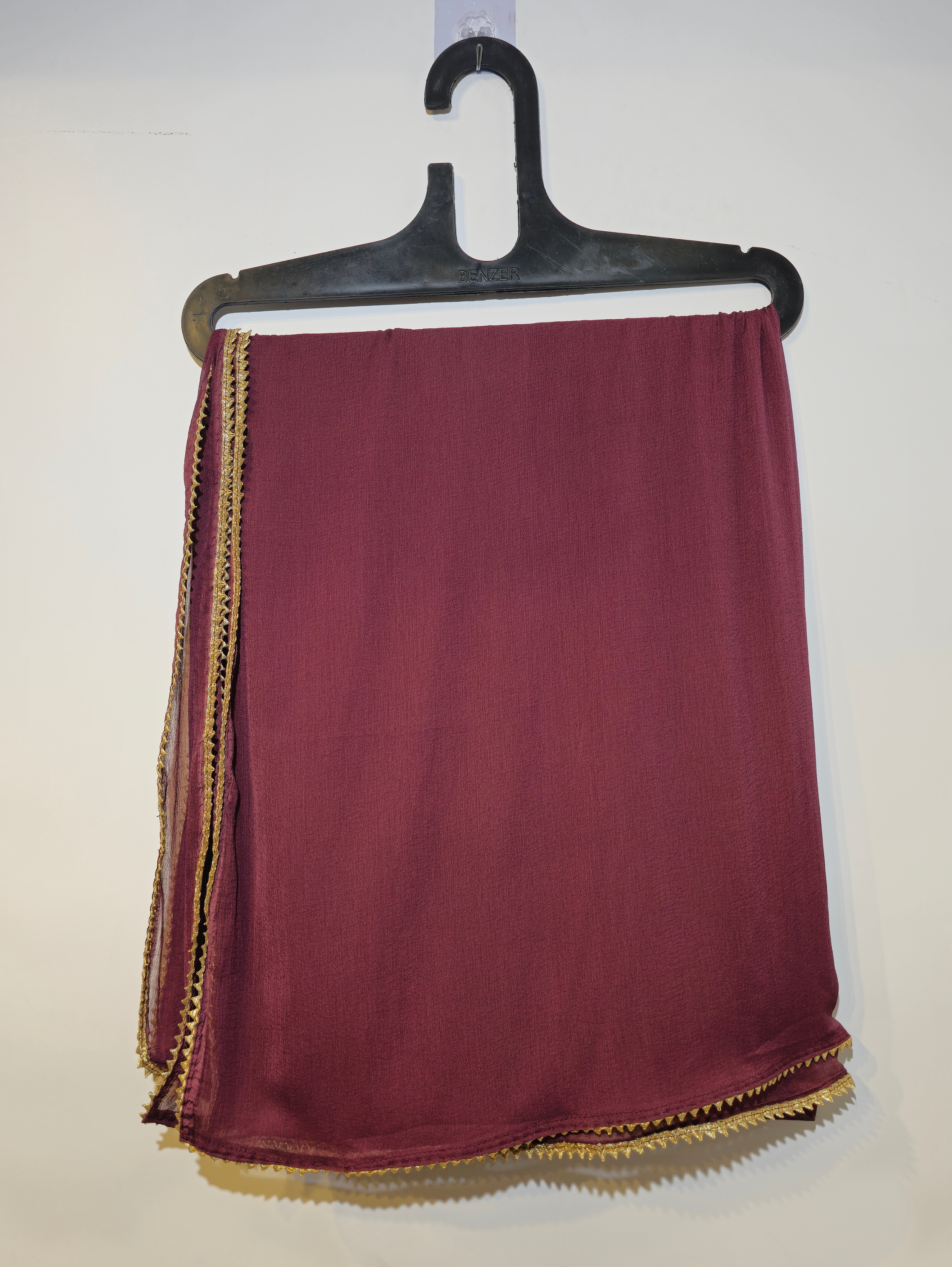 Image of Pure Crepe Big Size Straight Kurti Set - 3 Piece