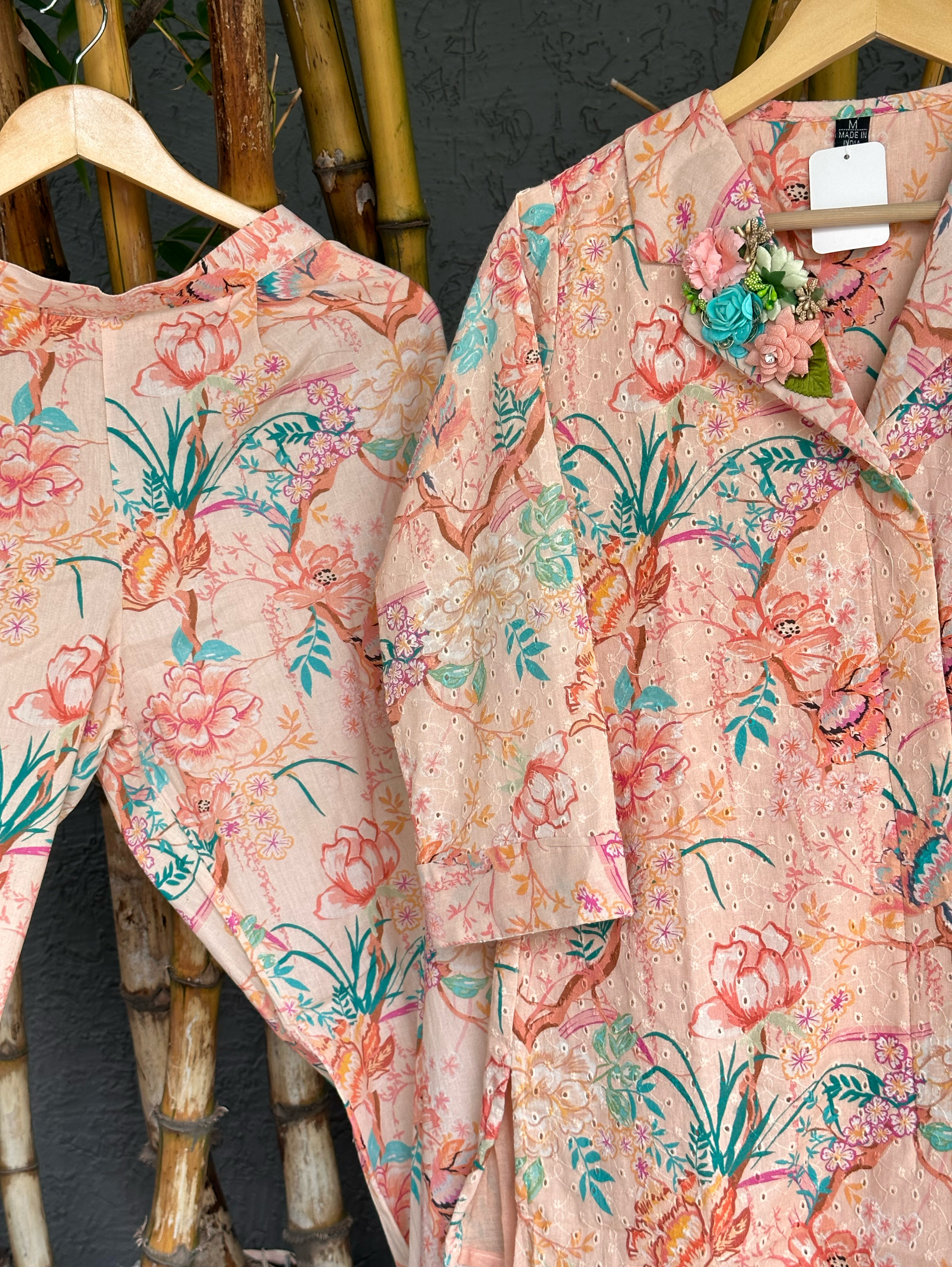 Image of Lucknowi Cotton One Side work