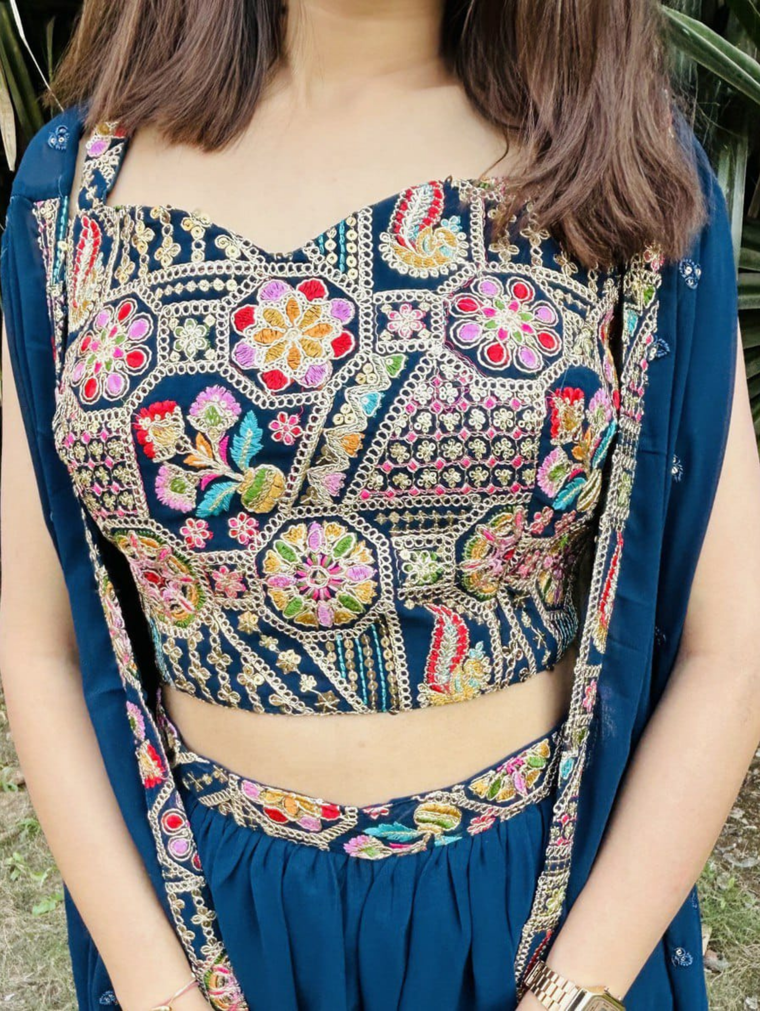 Image of Georgette Traditional 3 Piece