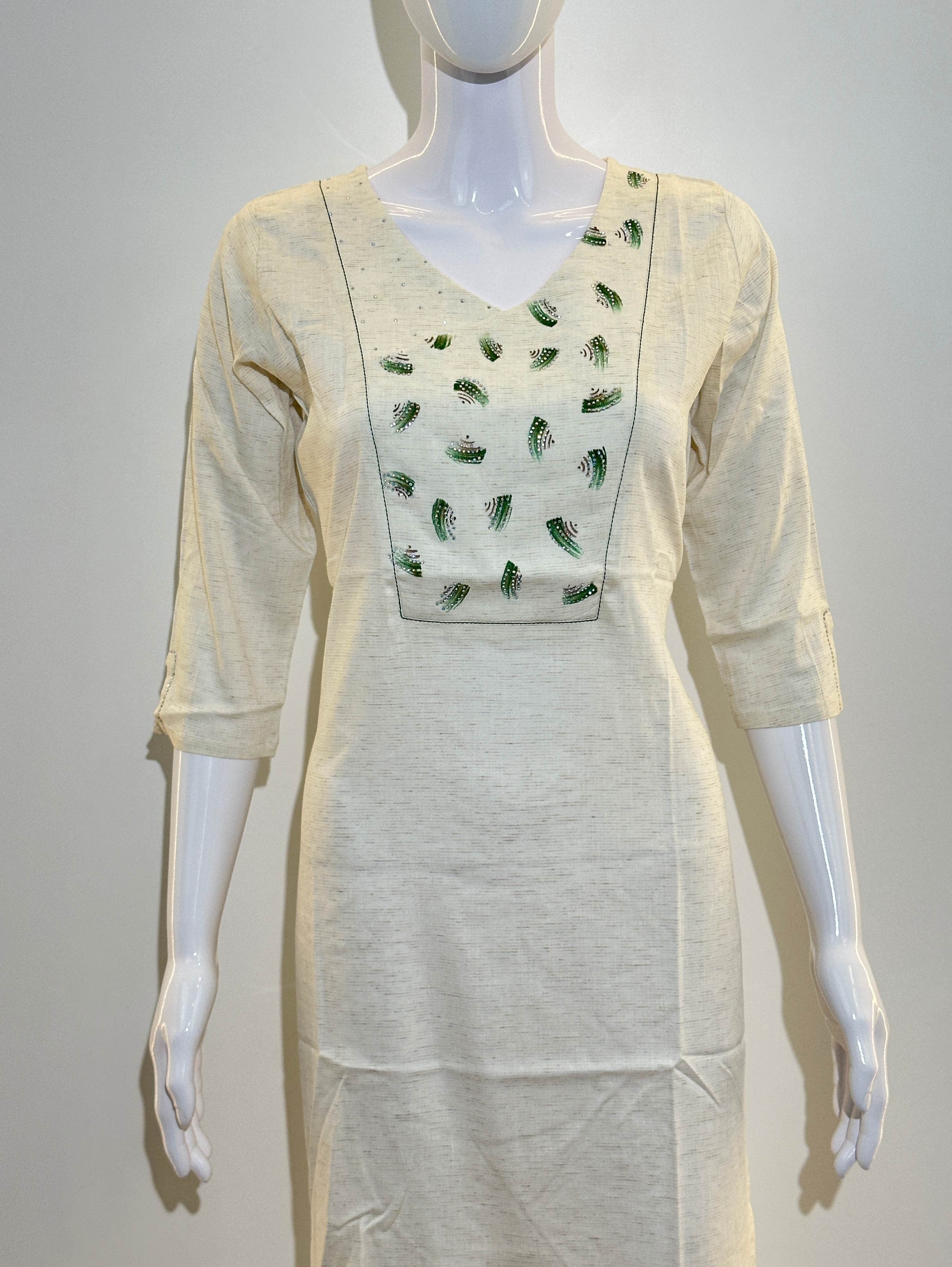 Image of Cotton Lycra Print Kurti
