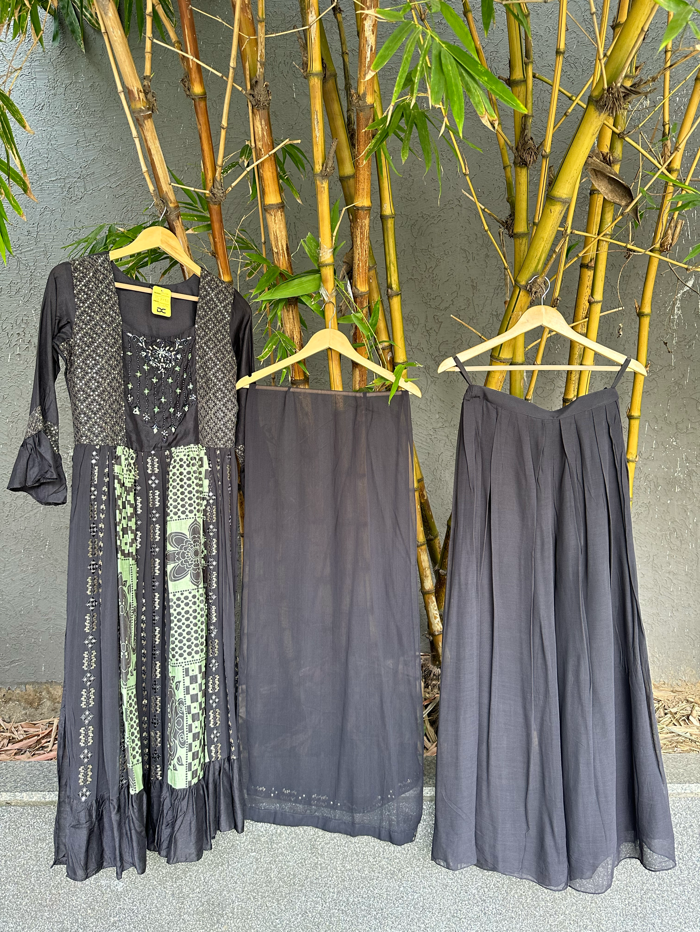 Naira Style 3 Piece Palazzo Set - Premium Work