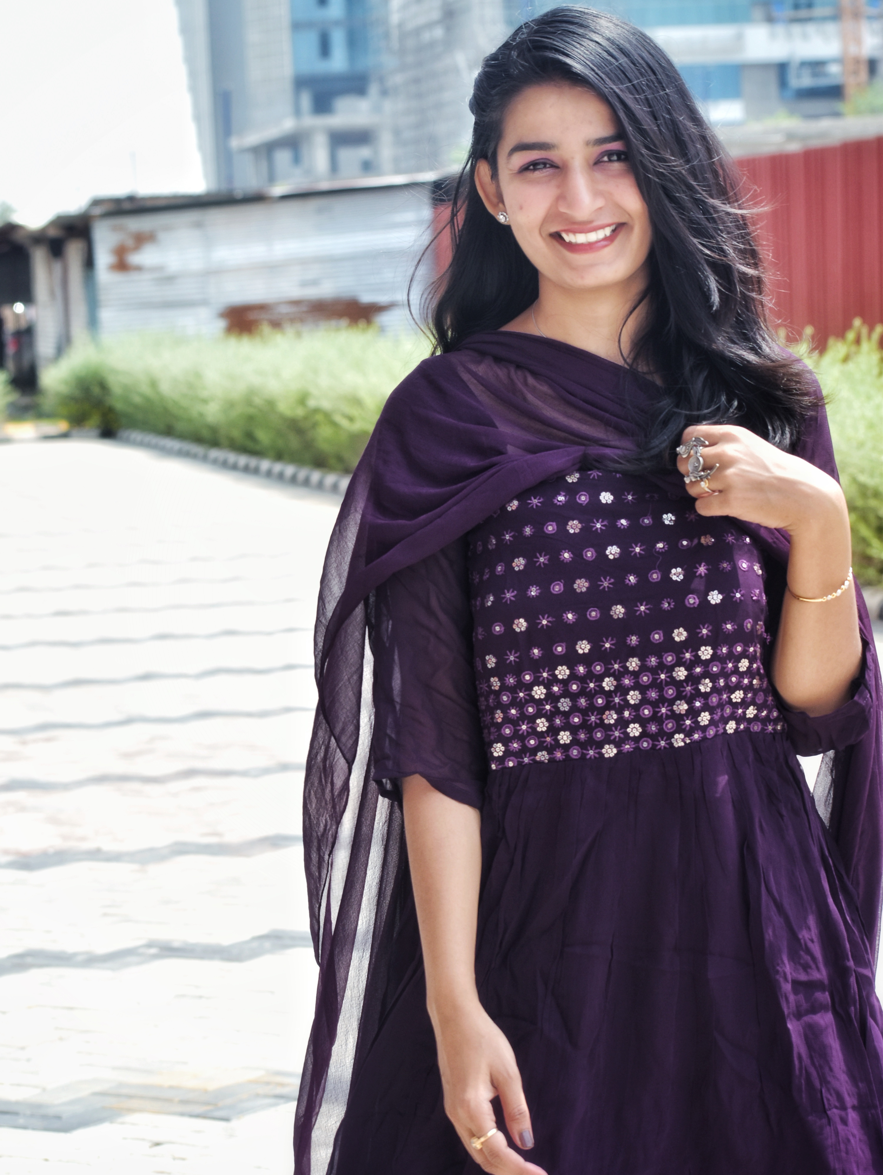 Image of Georgette with Embroidery 3 Piece Sharara set