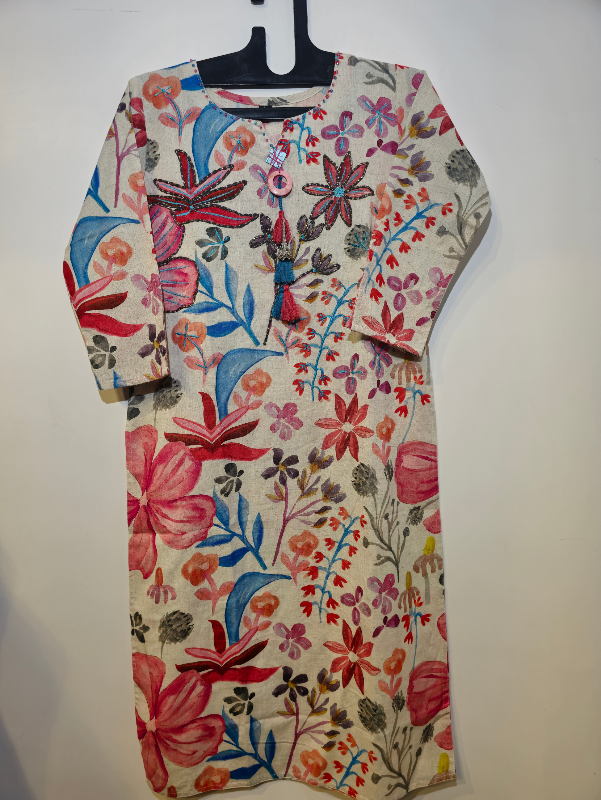 Designer Cotton Straight Kurti