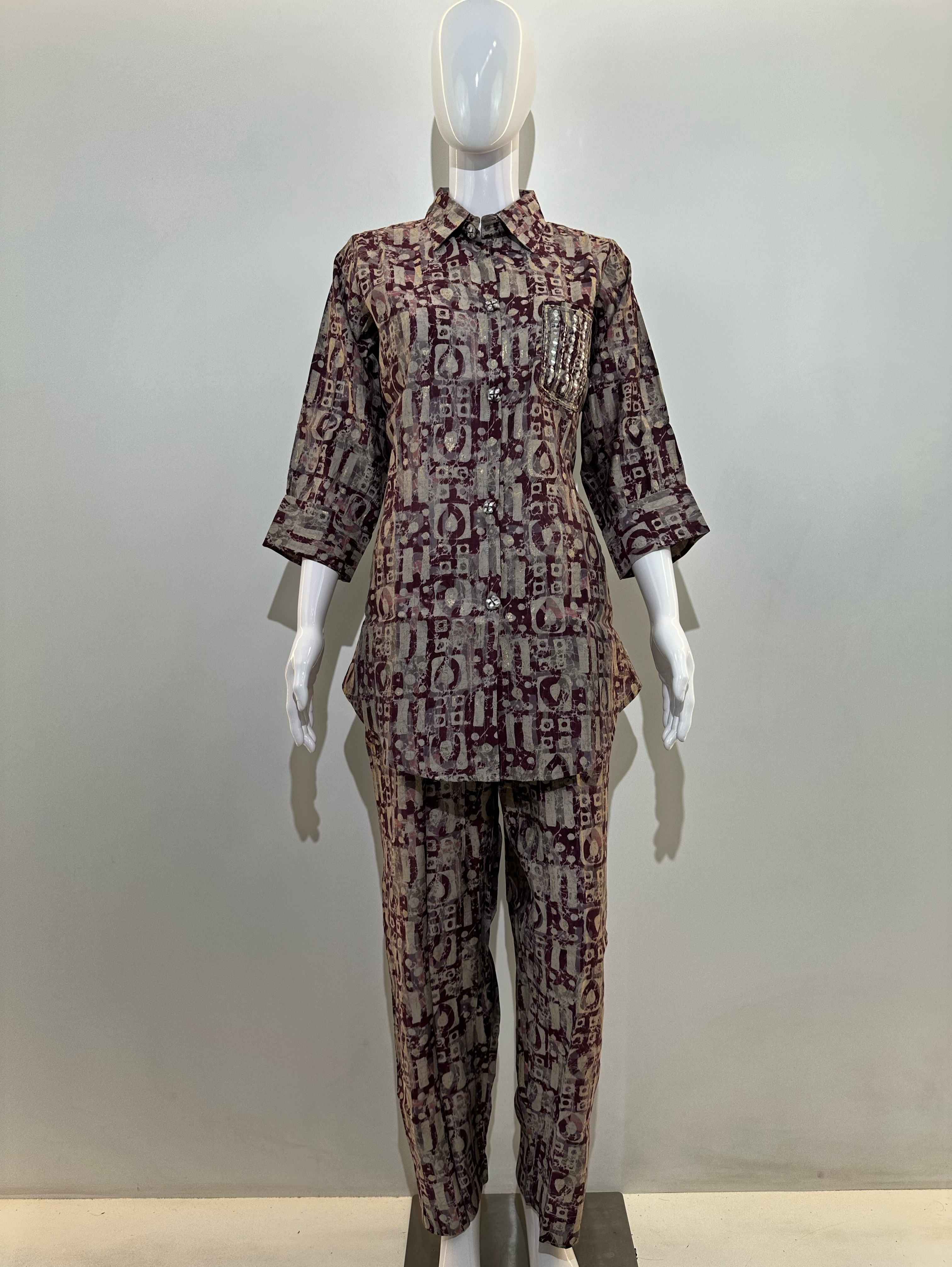 Image of Mirror Embroidery Coord Set - 2 Piece