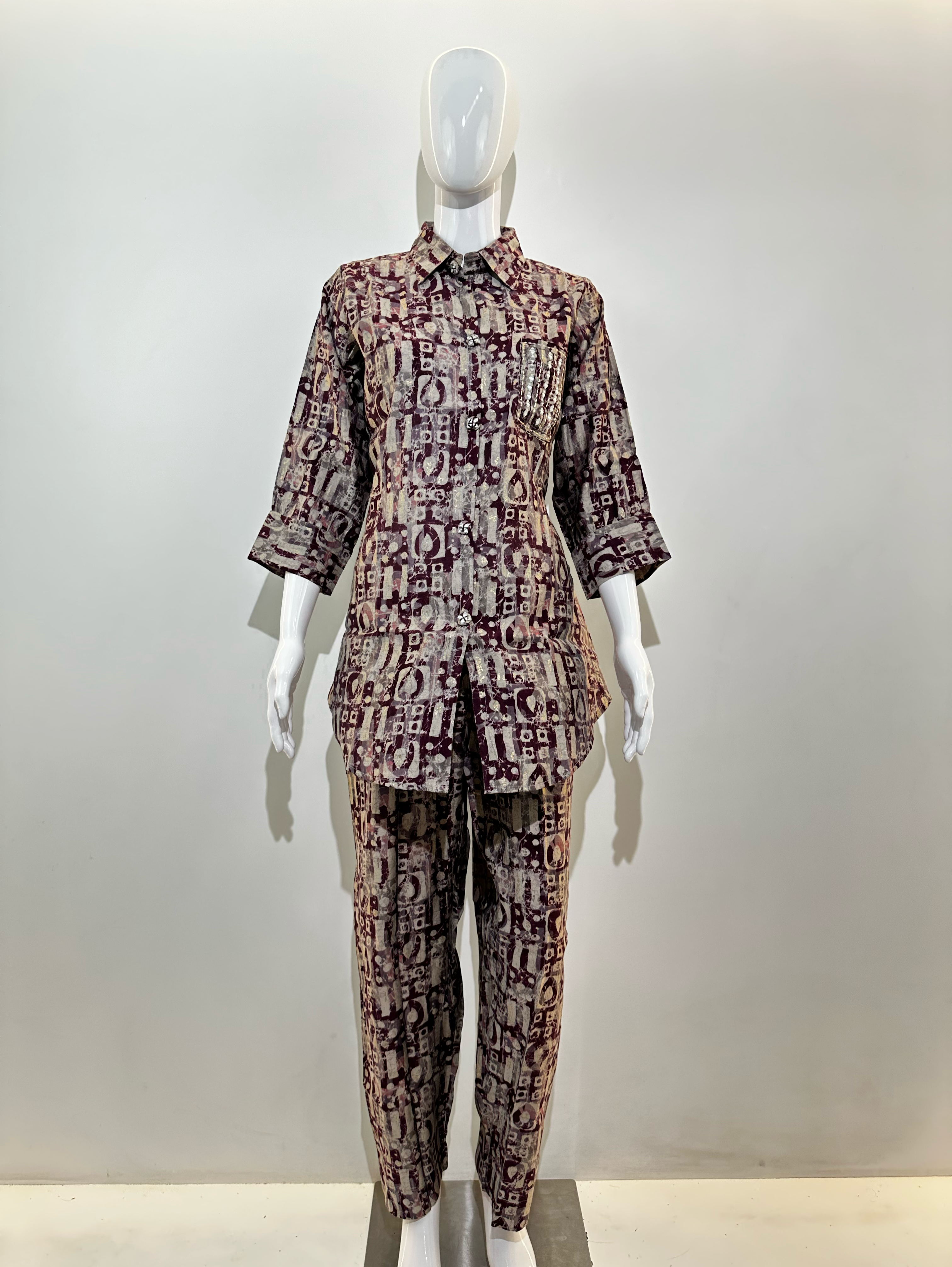 Image of Mirror Embroidery Coord Set - 2 Piece