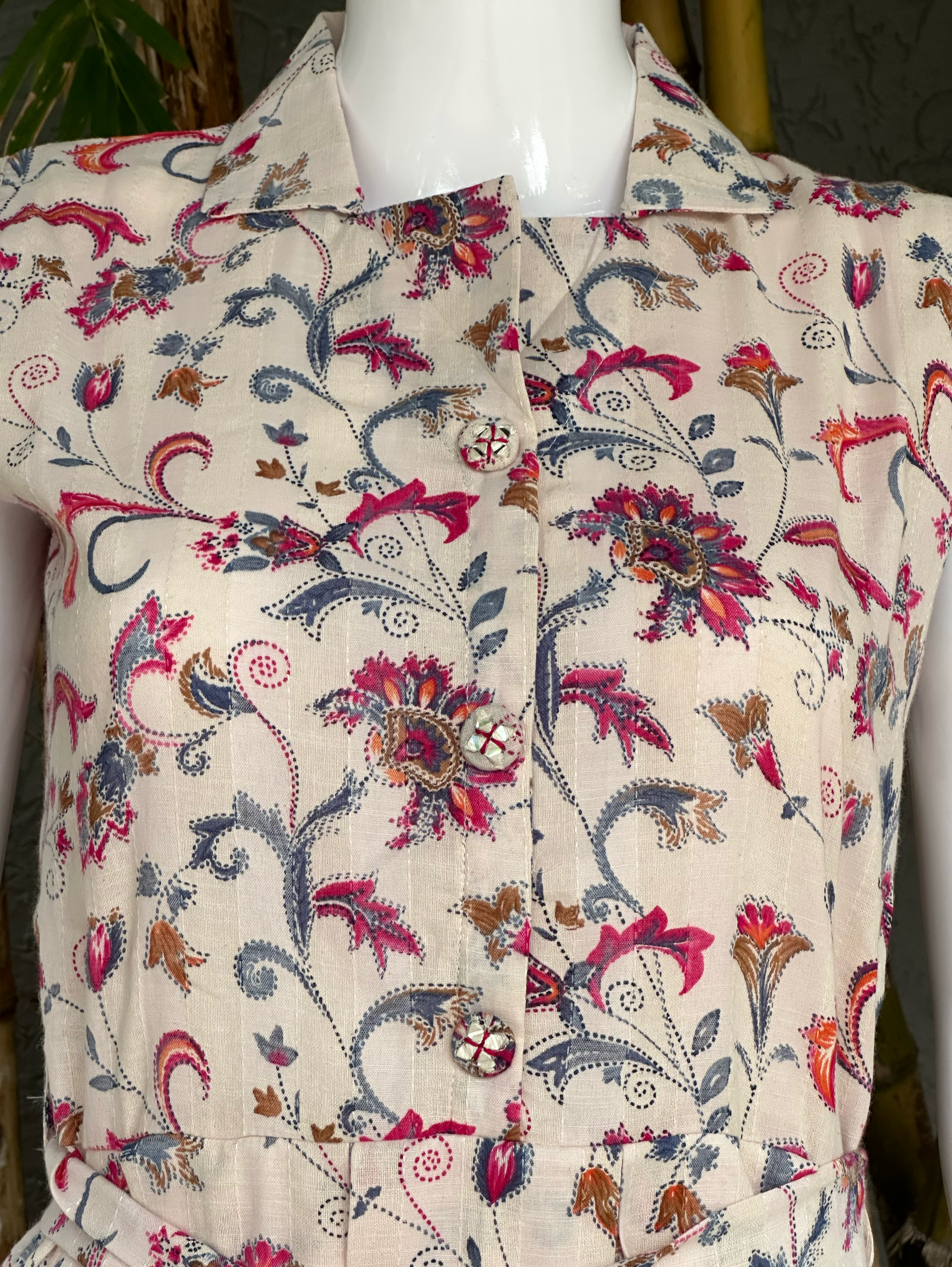 Image of Cotton Midi Dress - With Belt