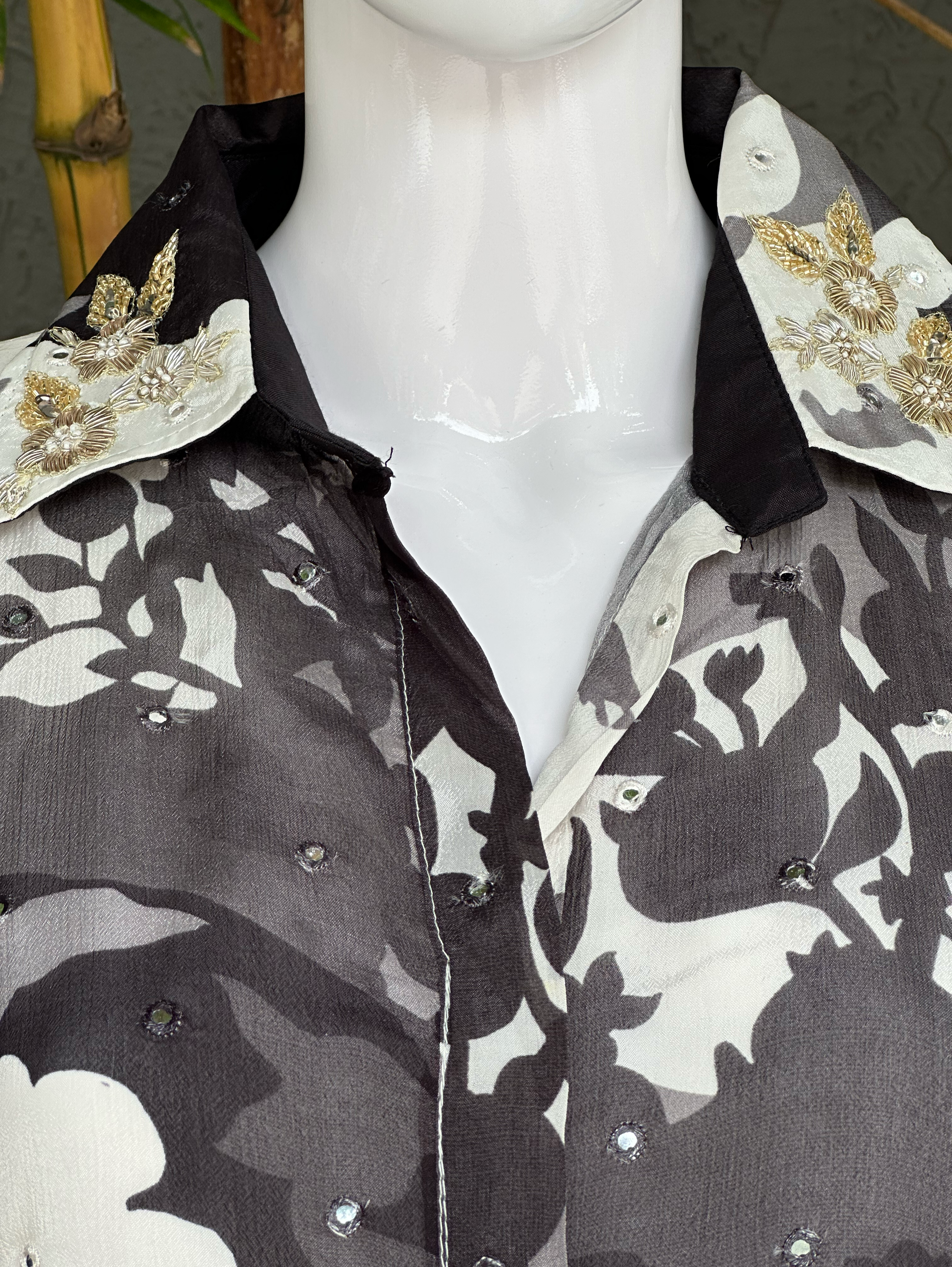 Image of The Kaftan Mirror Embroidary Coords Set - 3 Piece