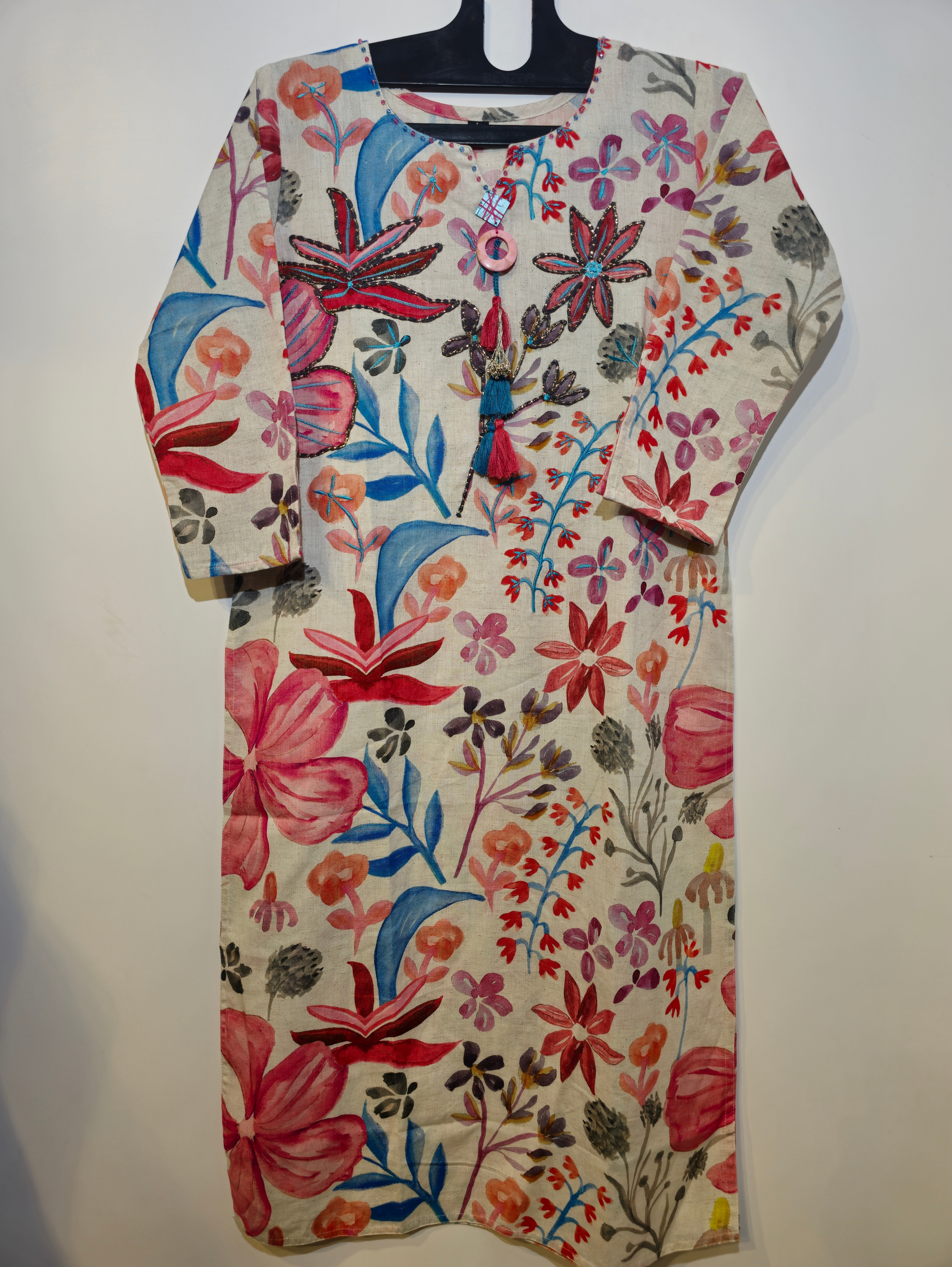 Designer Cotton Straight Kurti