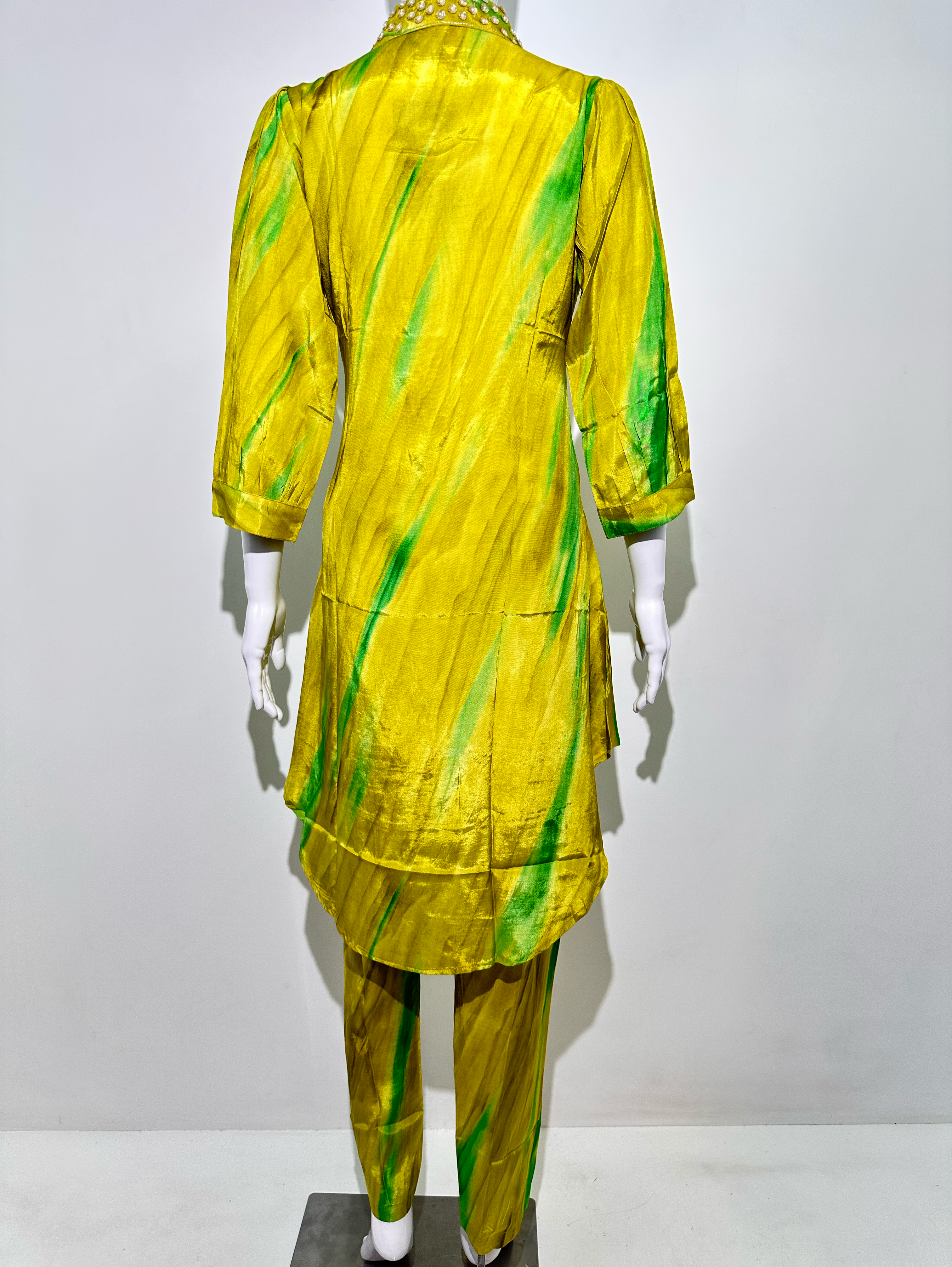Image of Muslin with Collar and Side Pocket work Coords